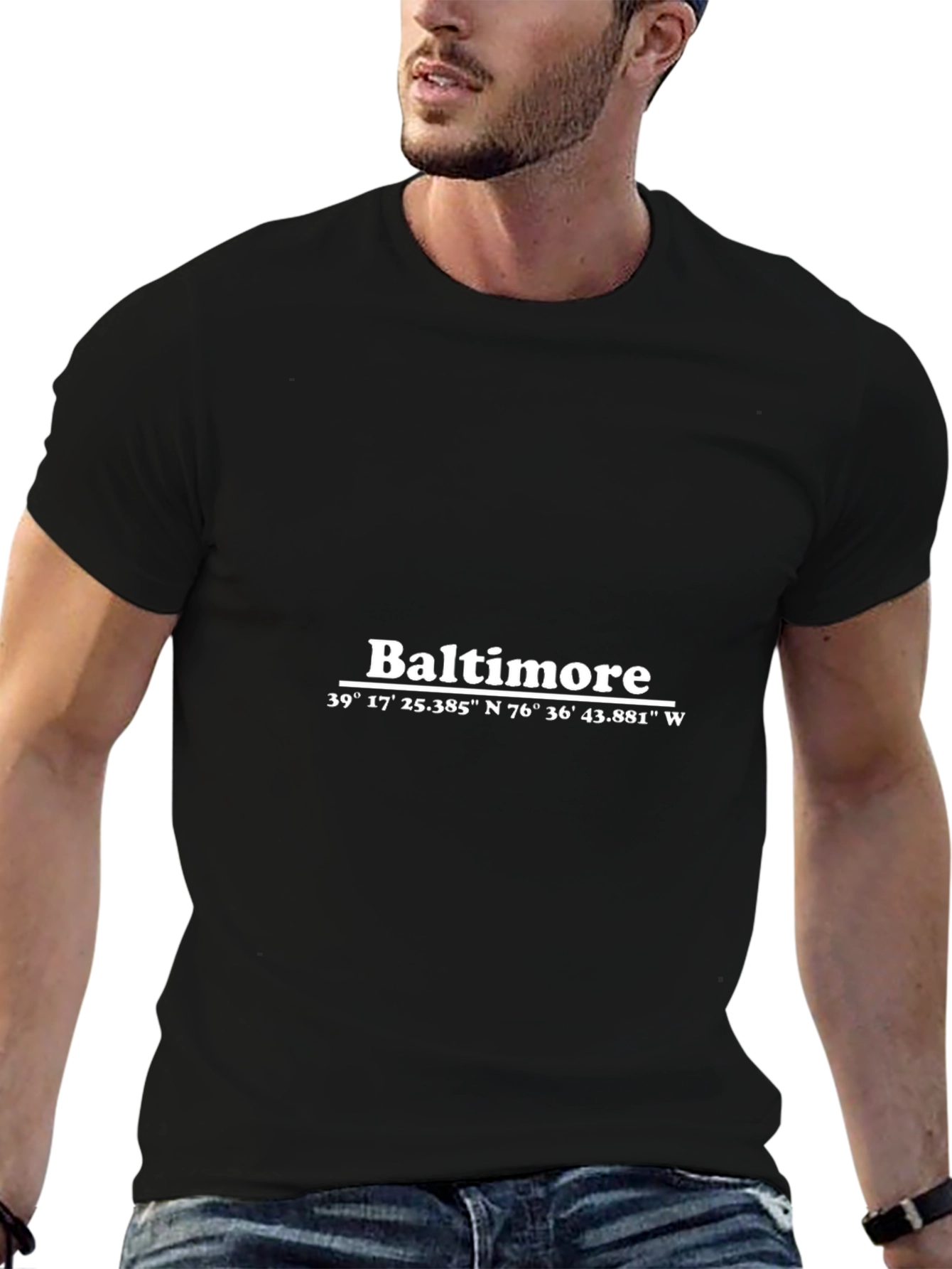 Baltimore Coordinates T-Shirt - City Pride Apparel