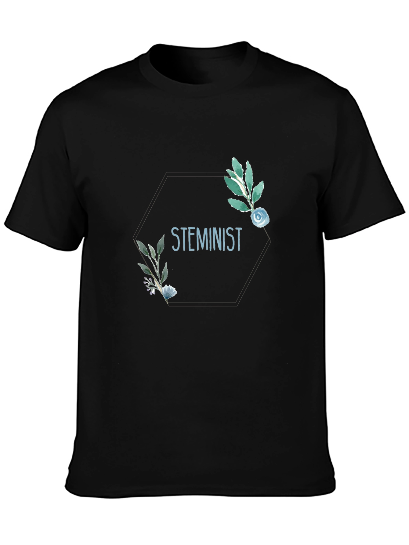 STEMinist Floral Graphic T-Shirt - Science Feminist Tee