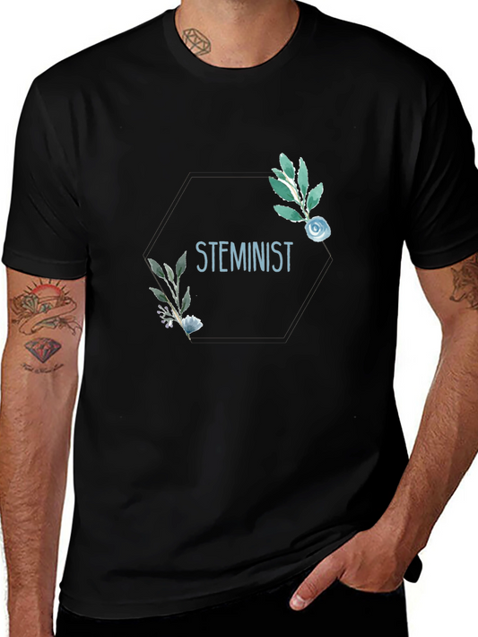 STEMinist Floral Graphic T-Shirt - Science Feminist Tee