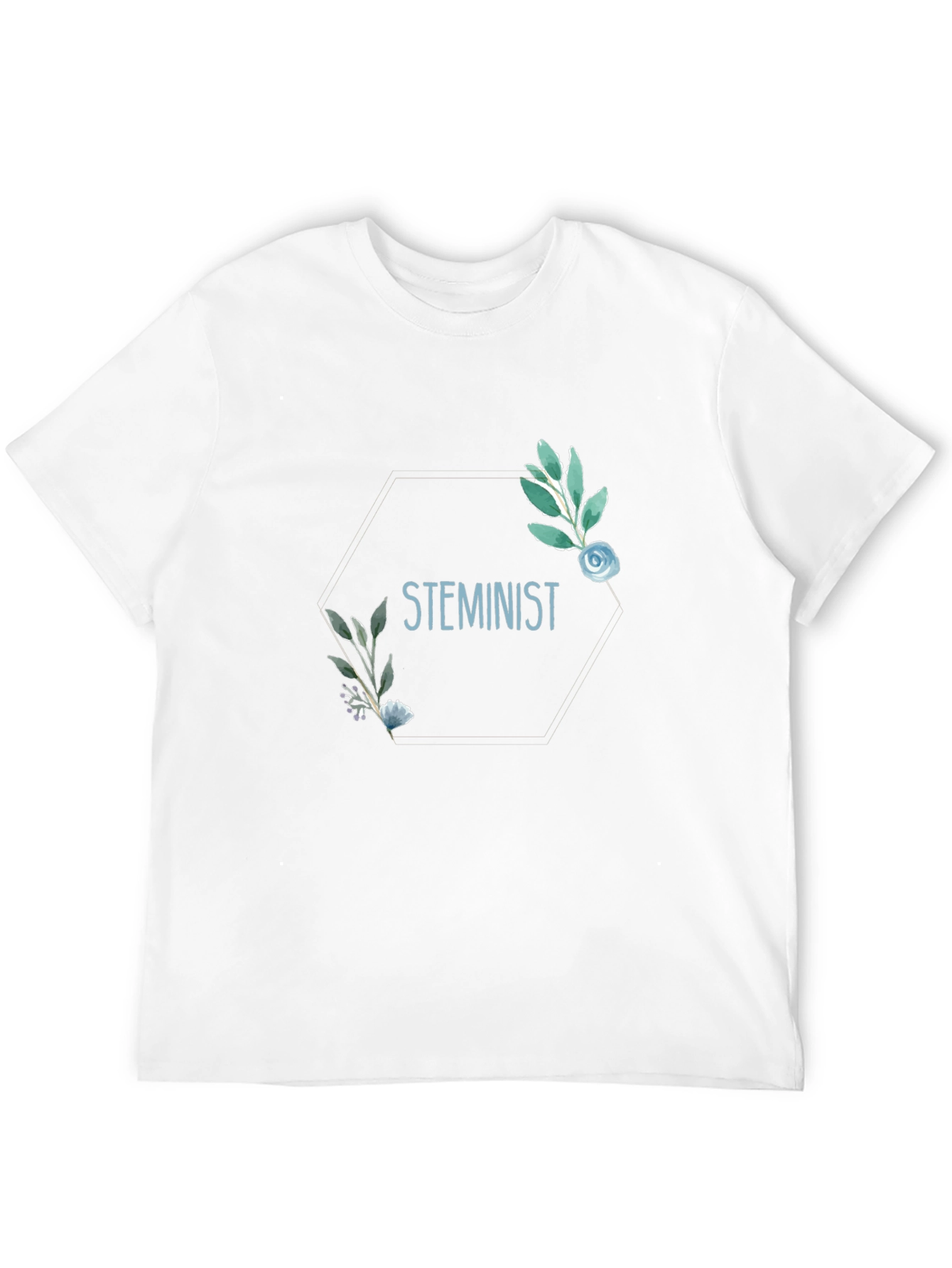STEMinist Floral Graphic T-Shirt - Science Feminist Tee