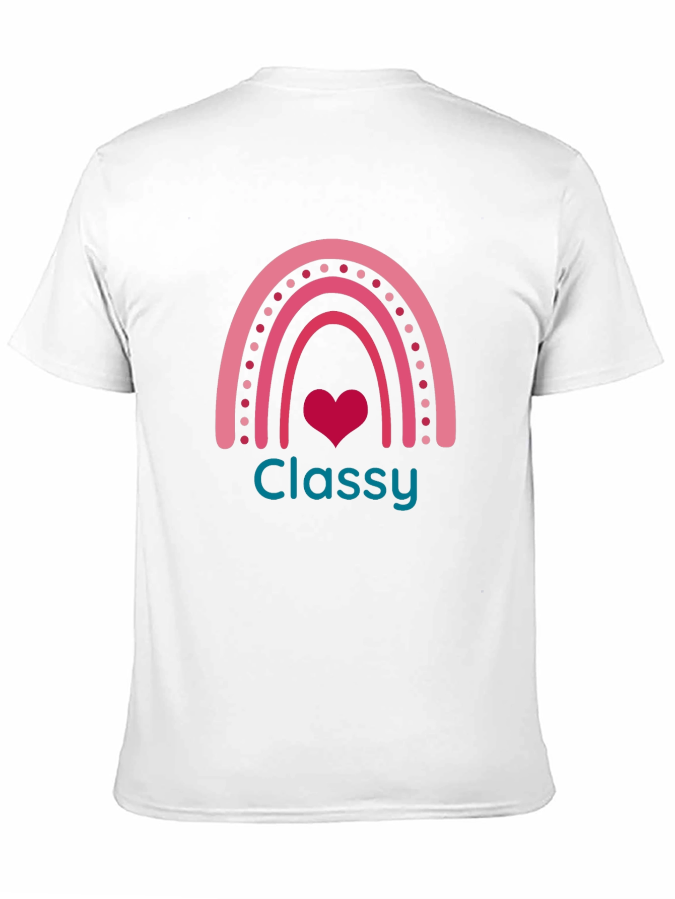 Classy Rainbow Heart Graphic Tee