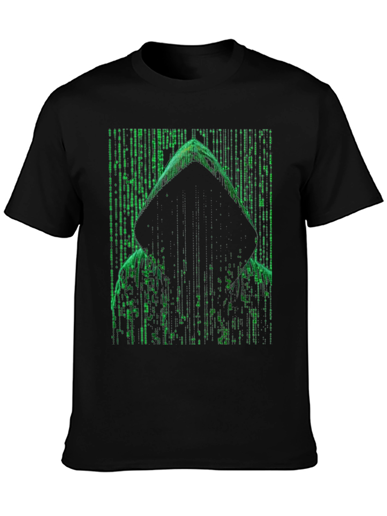 Matrix Hacker Graphic Tee - Cool Coding Style