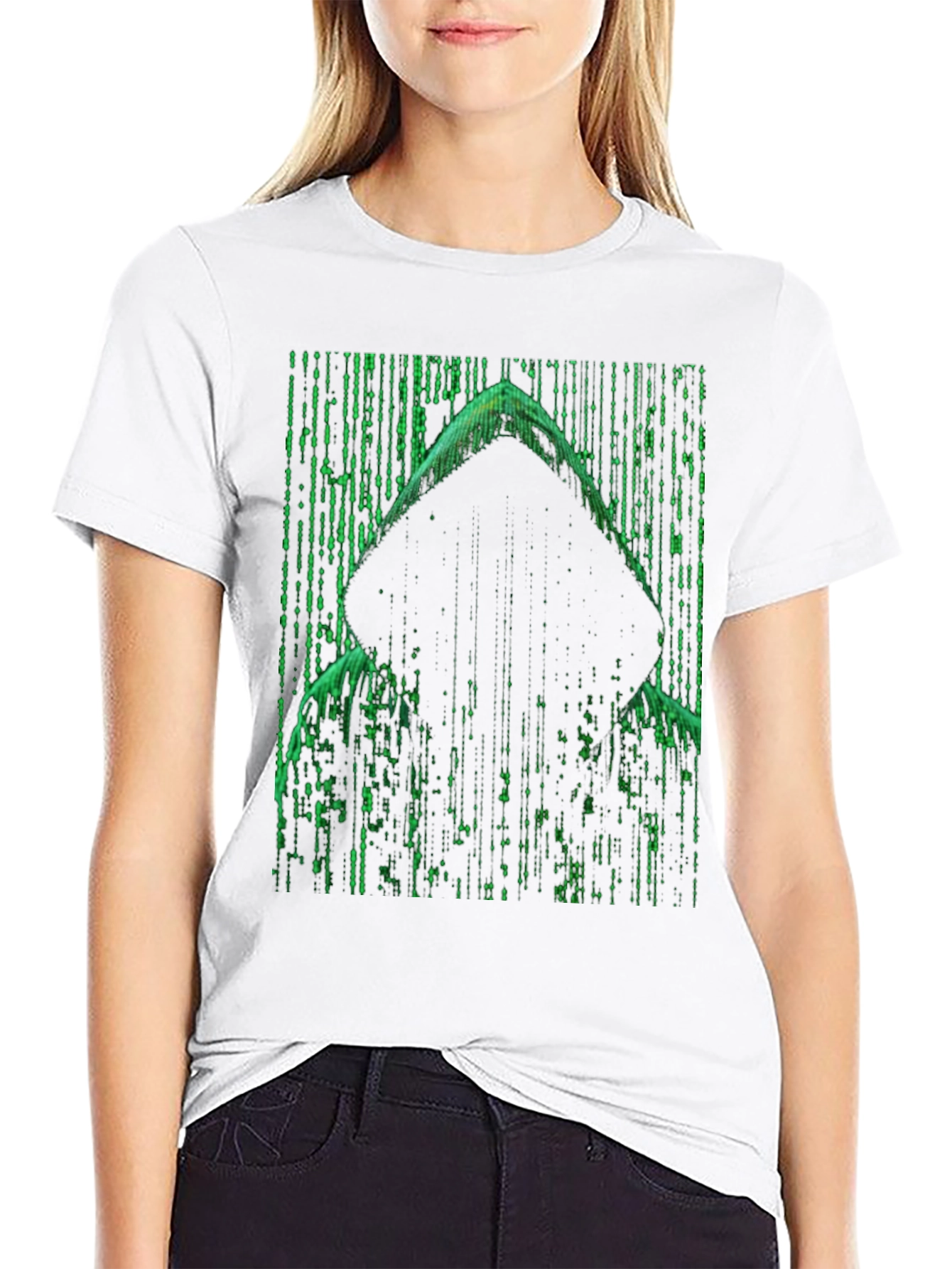 Matrix Hacker Graphic Tee - Cool Coding Style