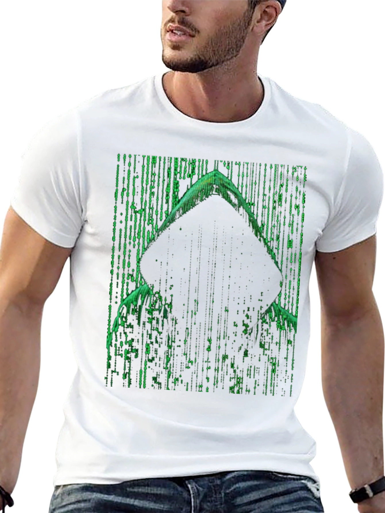 Matrix Hacker Graphic Tee - Cool Coding Style