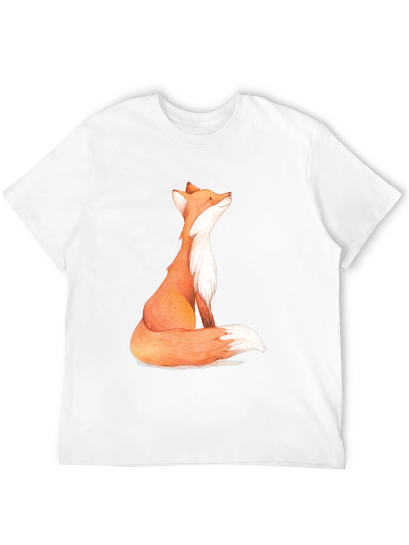 Fox Graphic Print Mens T-Shirt