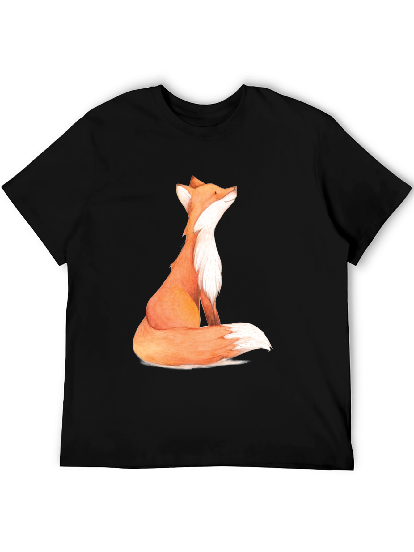 Fox Graphic Print Mens T-Shirt