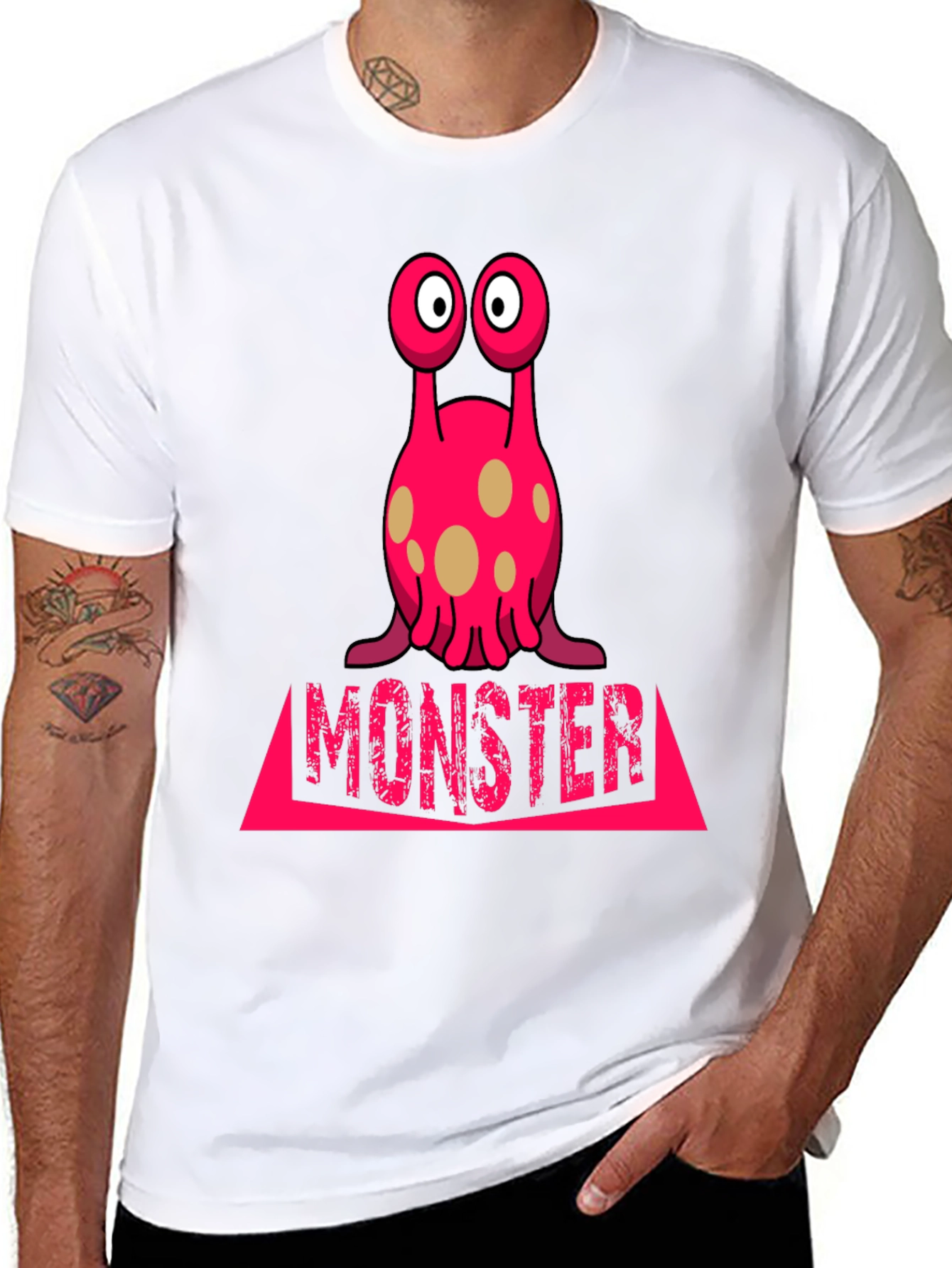 Monster Graphic Tee - Unique Design