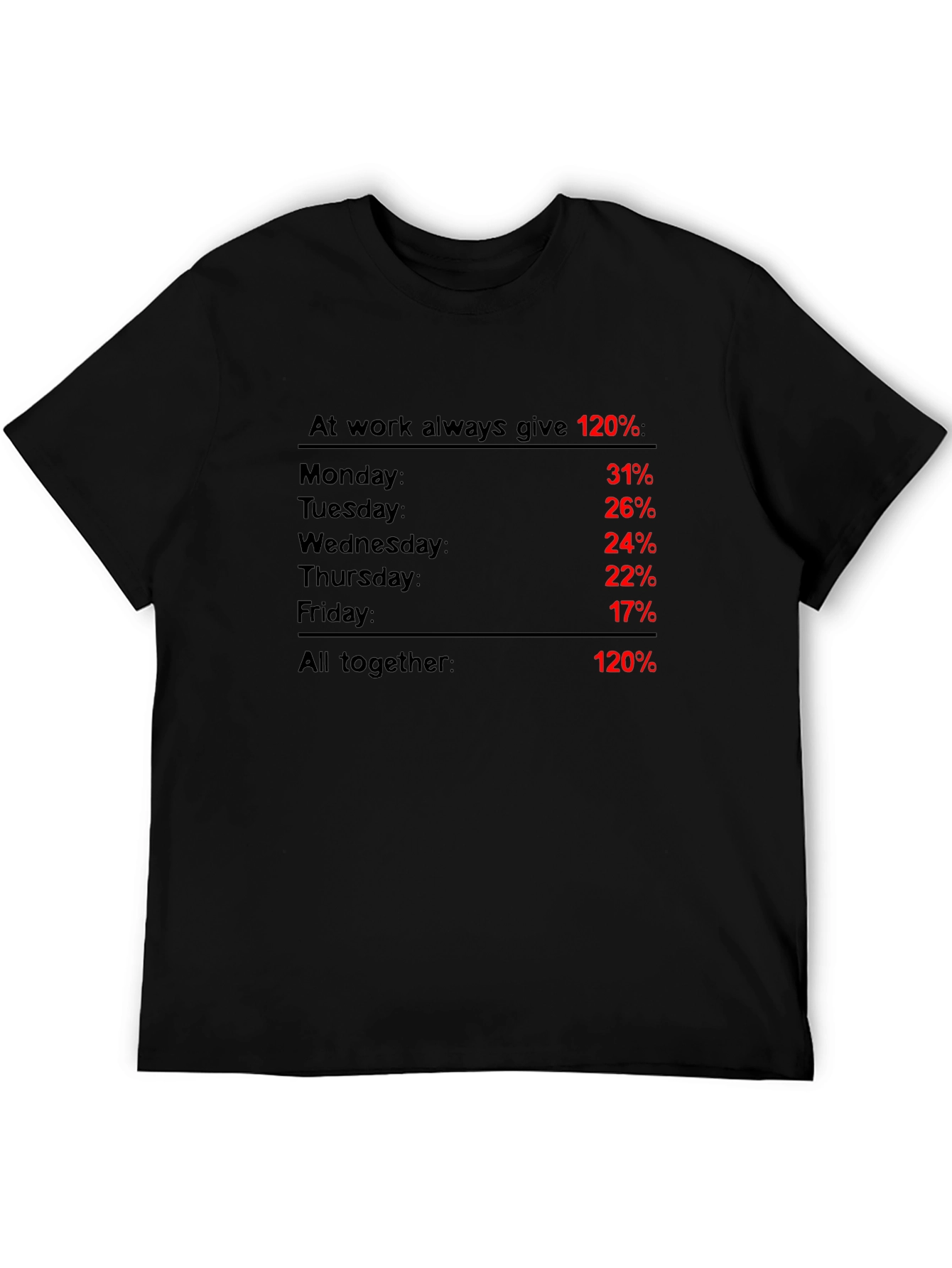 At Work Always Give 120% T-Shirt