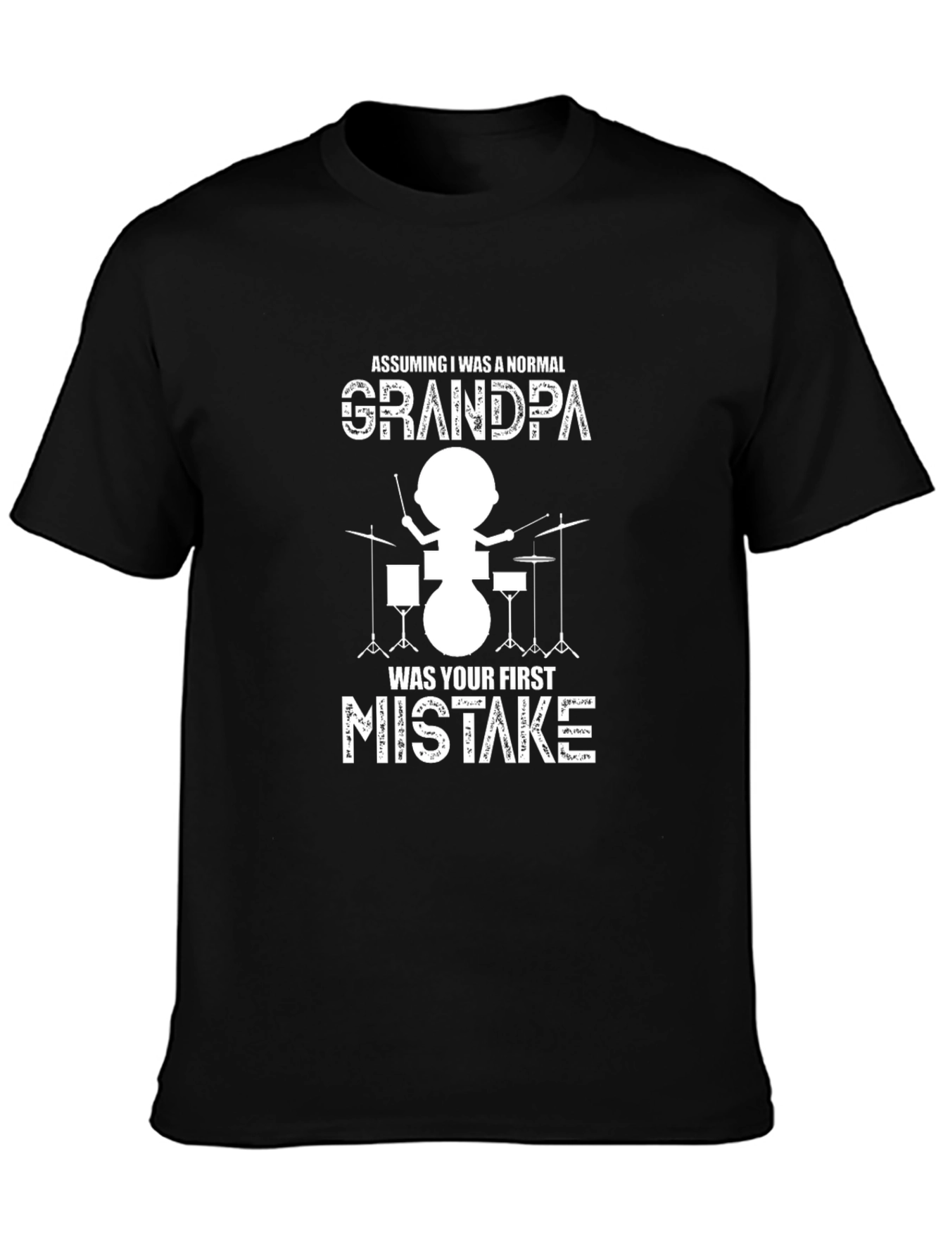 Grandpa Drummer Graphic Tee