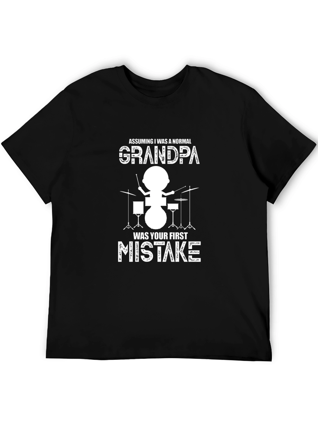 Grandpa Drummer Graphic Tee