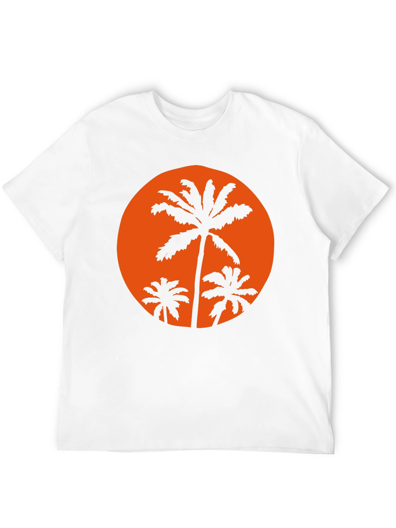 Sunset Palm Tee - Black Graphic T-Shirt