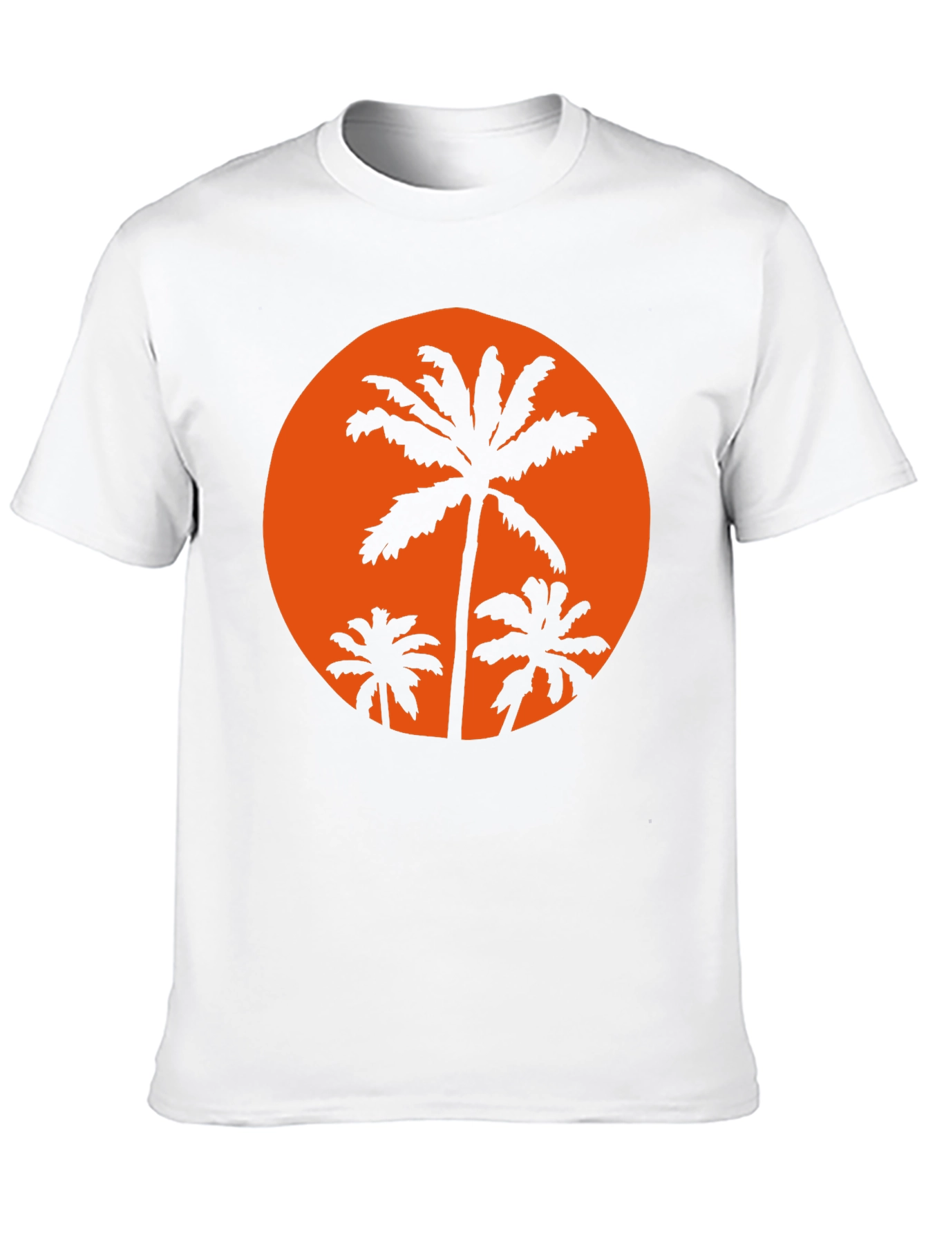 Sunset Palm Tee - Black Graphic T-Shirt