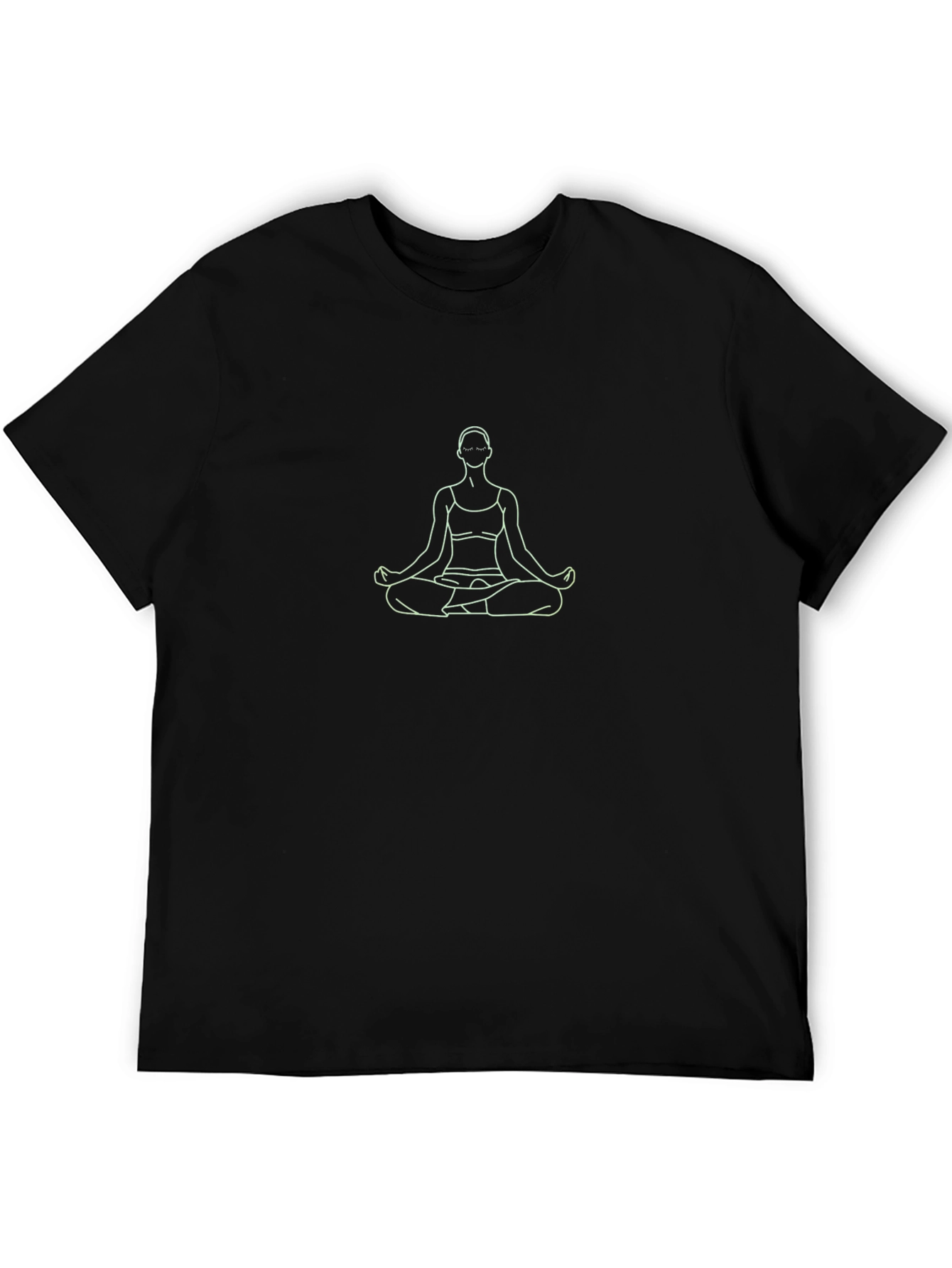 Yoga Pose Graphic Tee - Minimalist Design