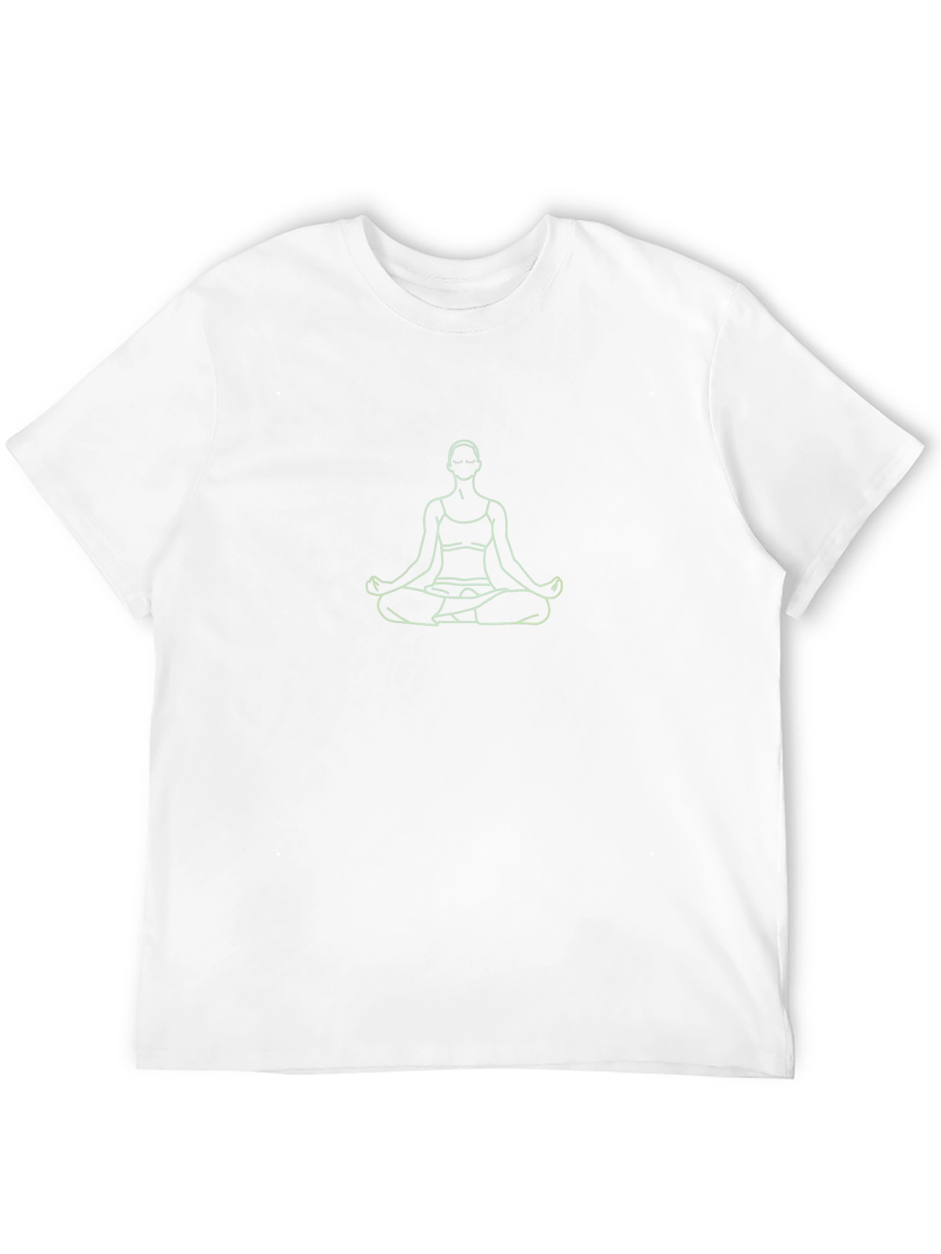Yoga Pose Graphic Tee - Minimalist Design