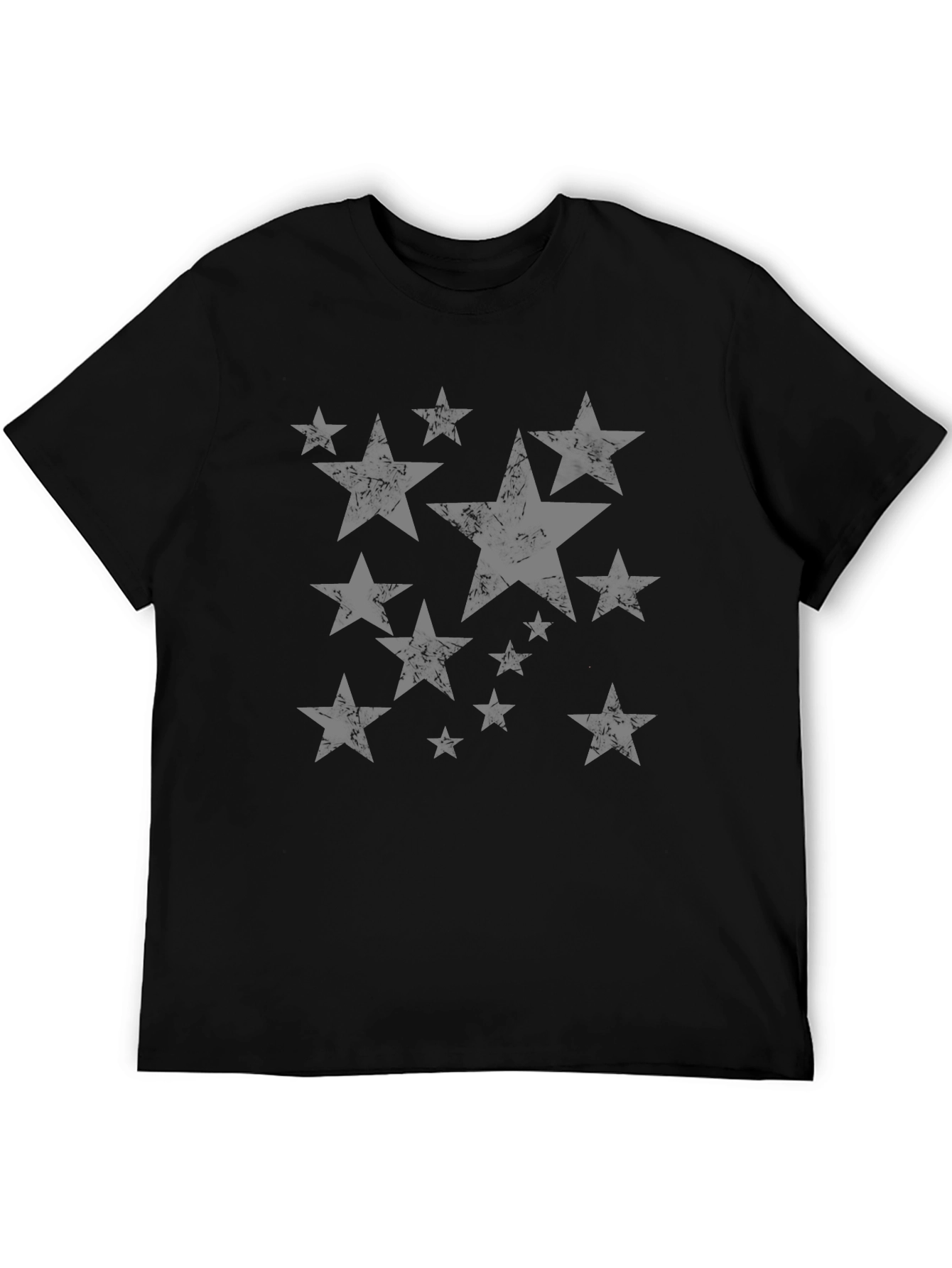 Star Graphic Mens Black T-Shirt