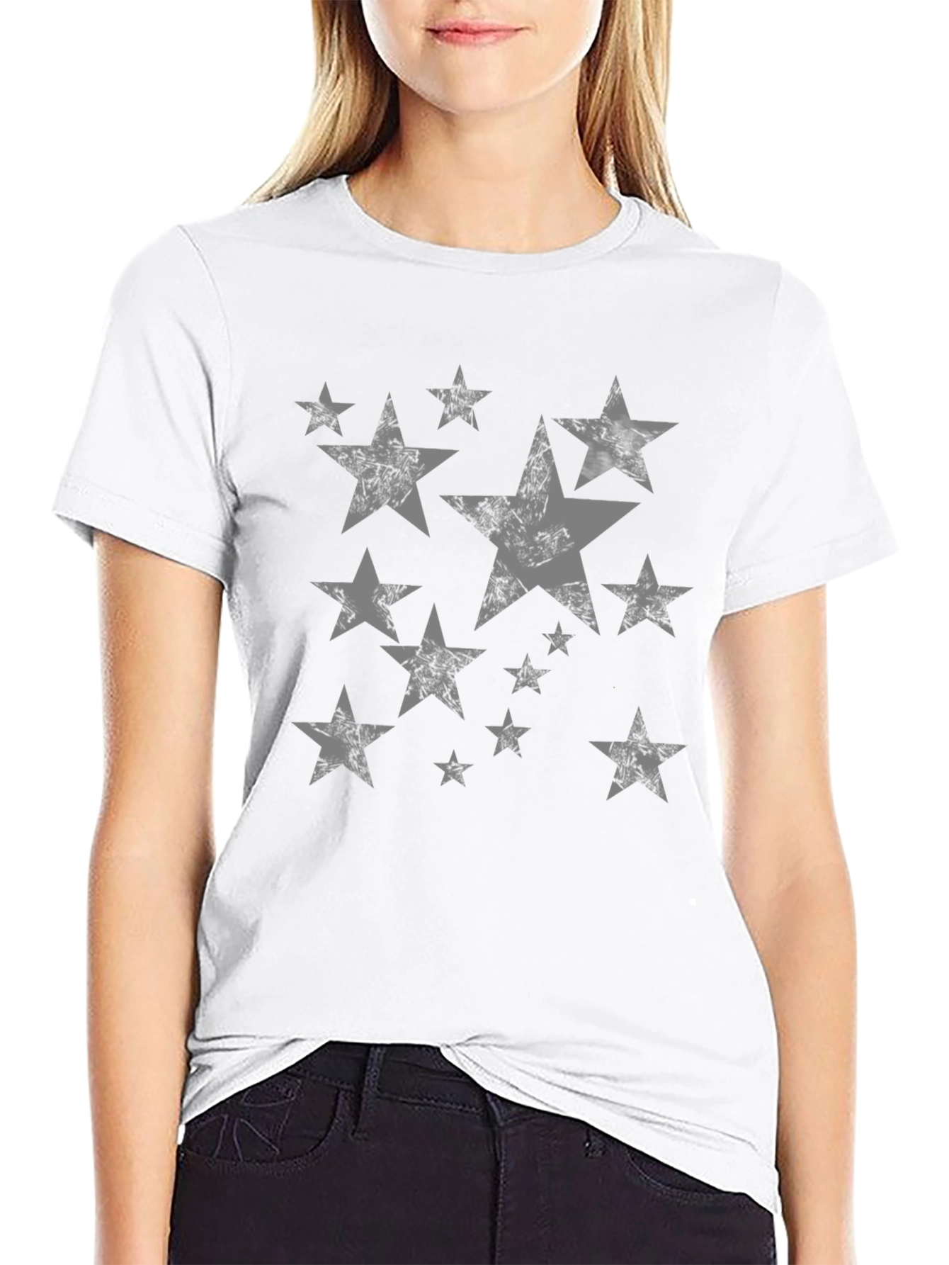 Star Graphic Mens Black T-Shirt