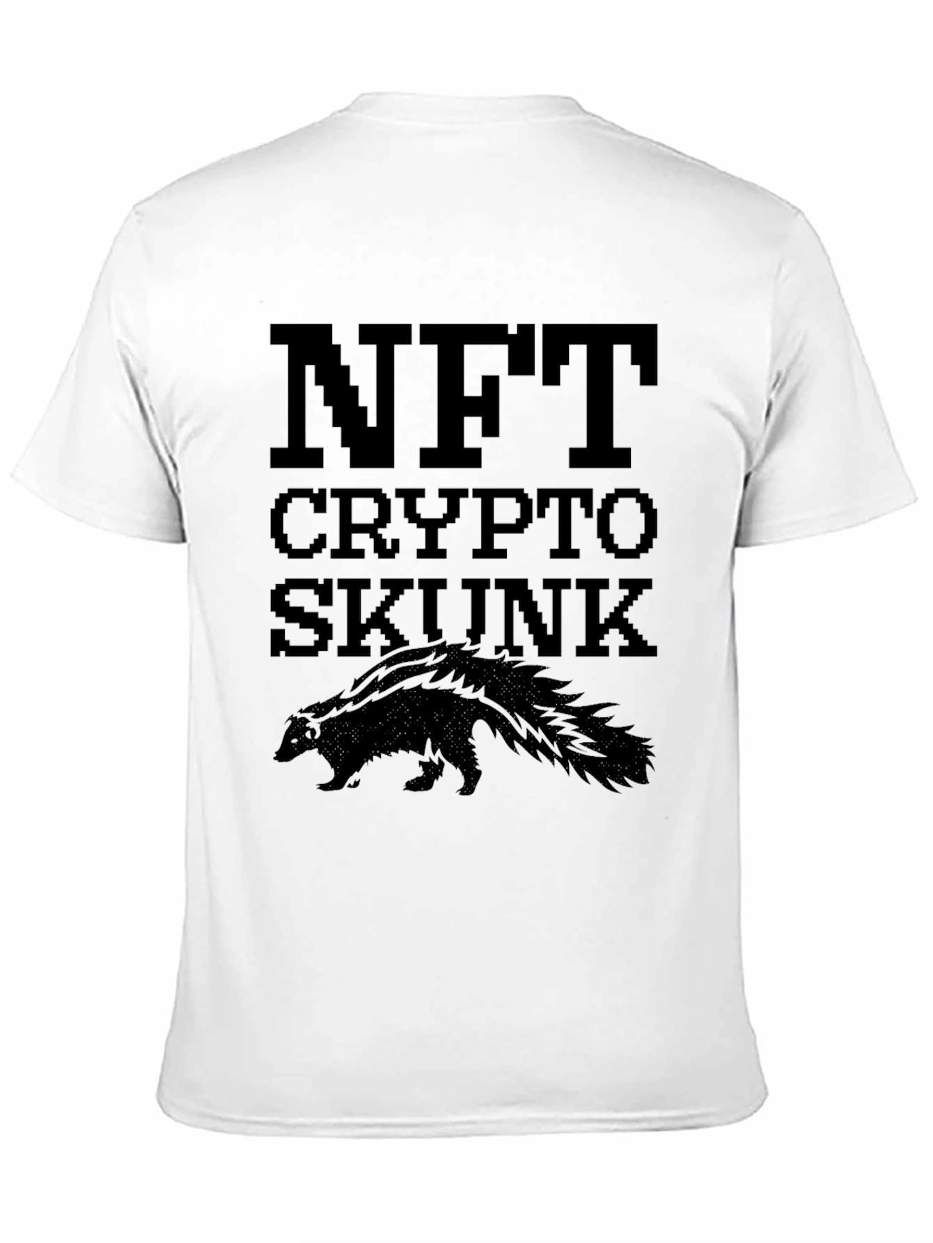NFT Crypto Skunk Black T-Shirt