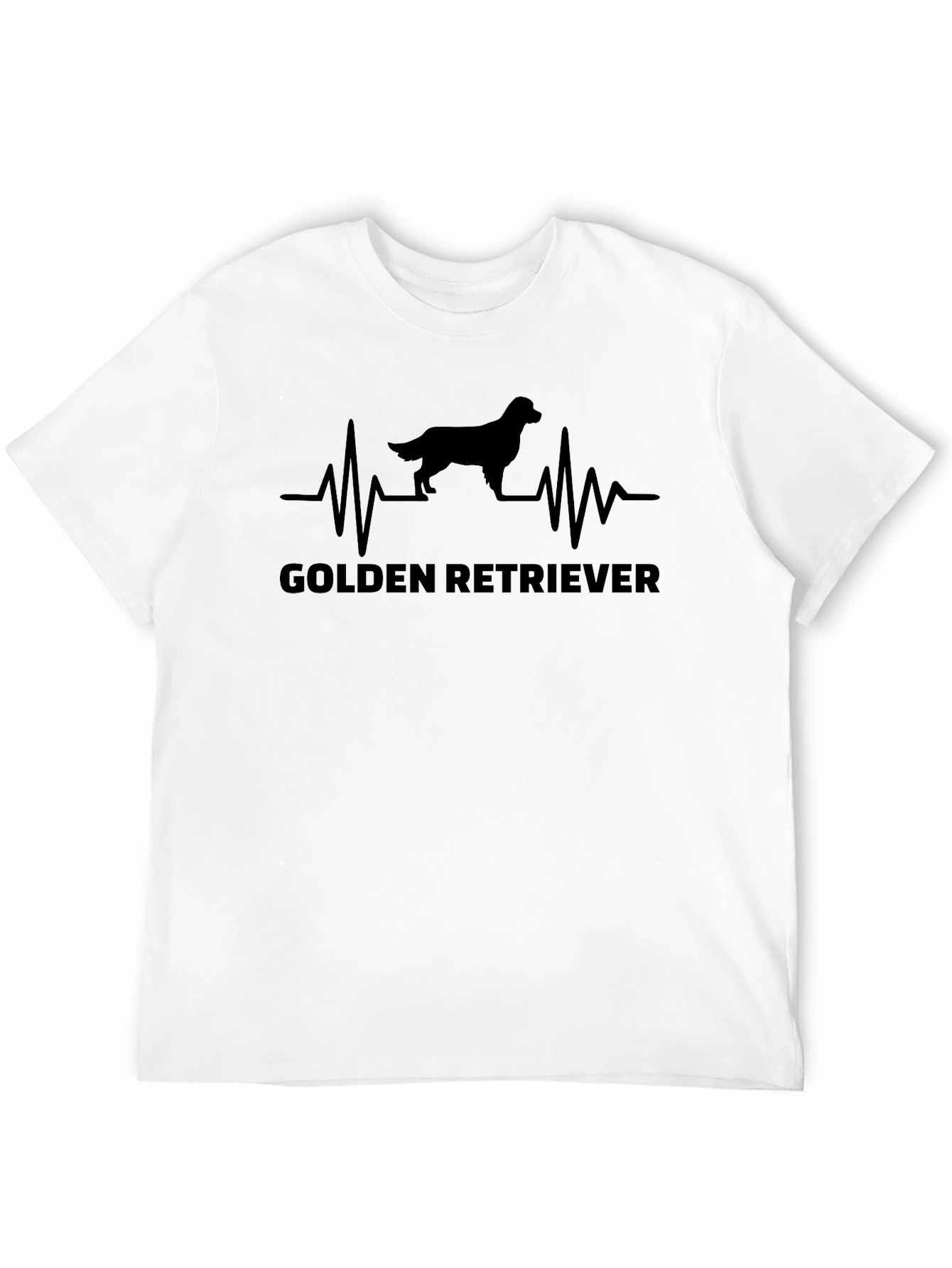 Golden Retriever Heartbeat T-Shirt Dog Lover Tee