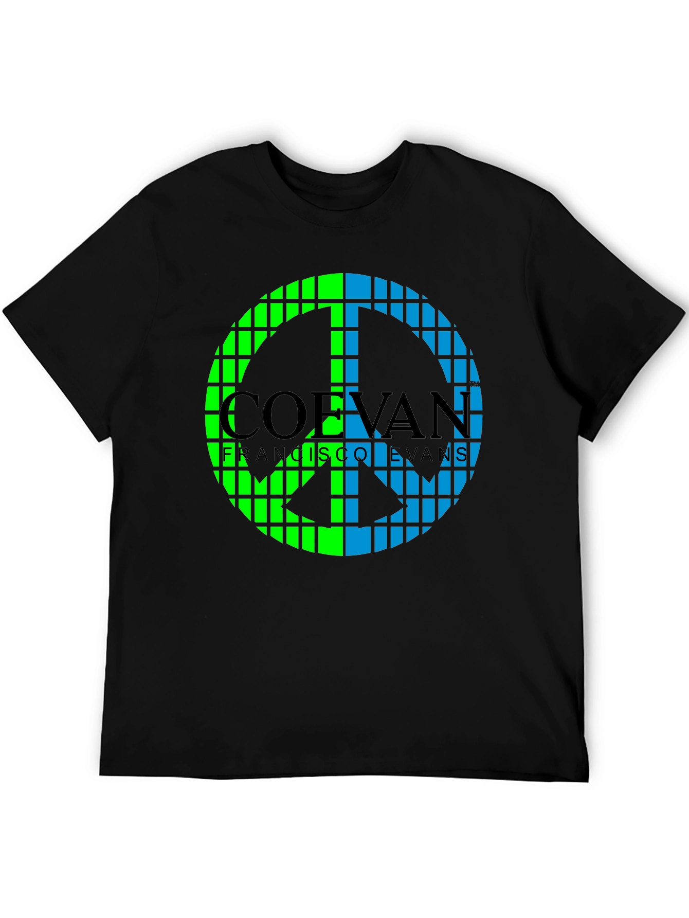 Pixel Peace Sign Tee: Stylish Black T-Shirt