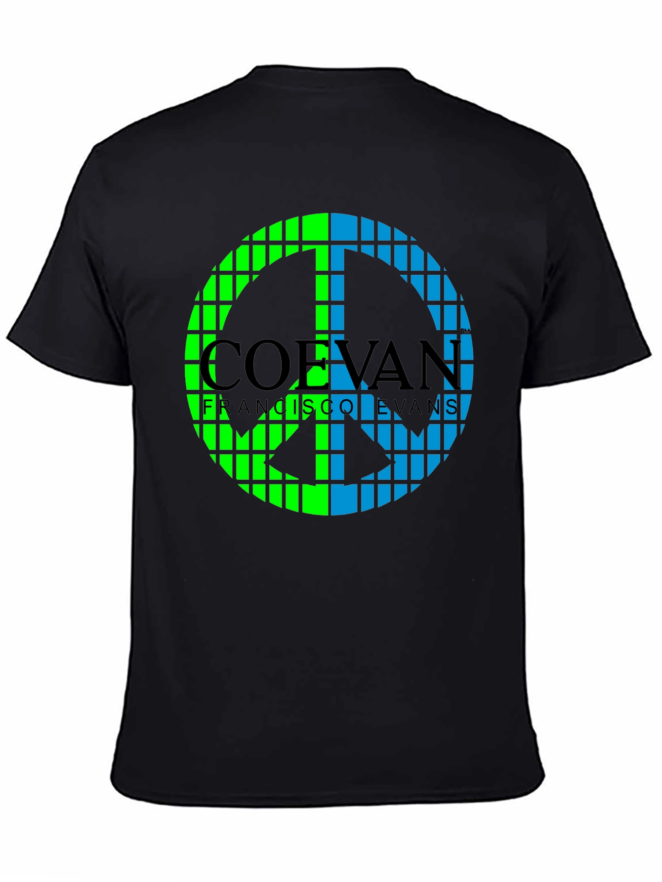 Pixel Peace Sign Tee: Stylish Black T-Shirt