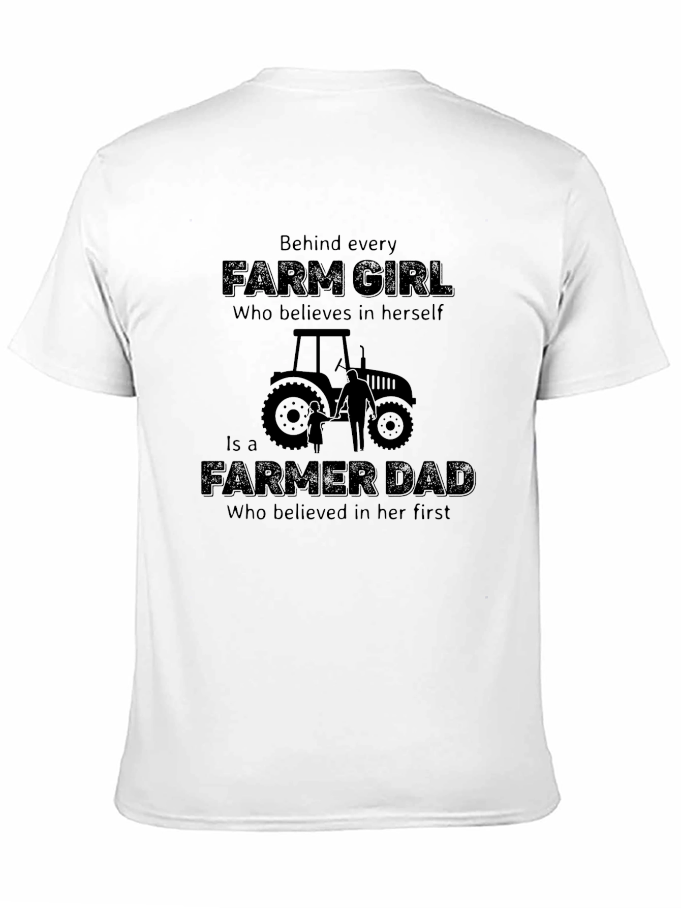 Farm Girl and Farmer Dad Graphic Tee