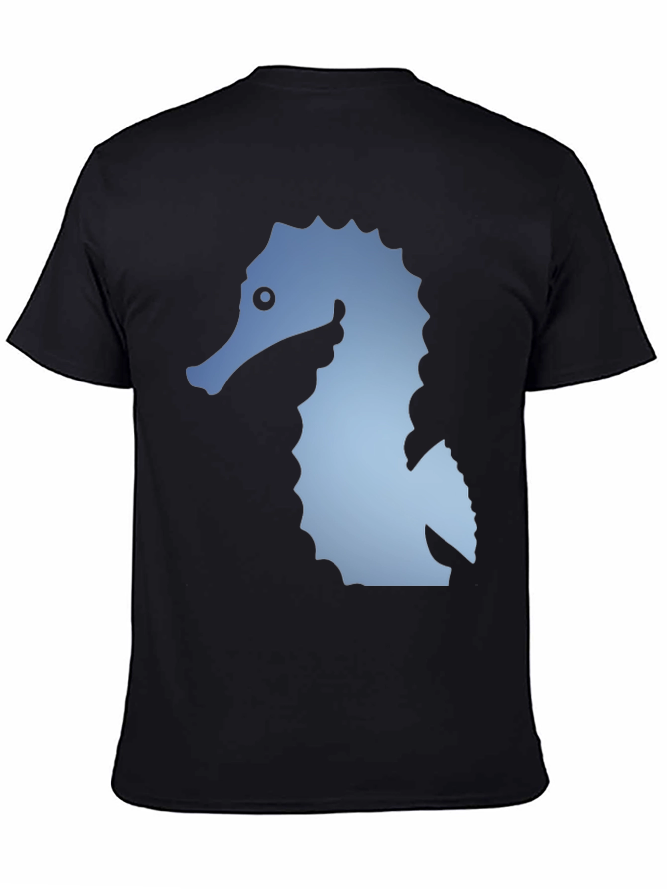 Seahorse Graphic Black T-Shirt