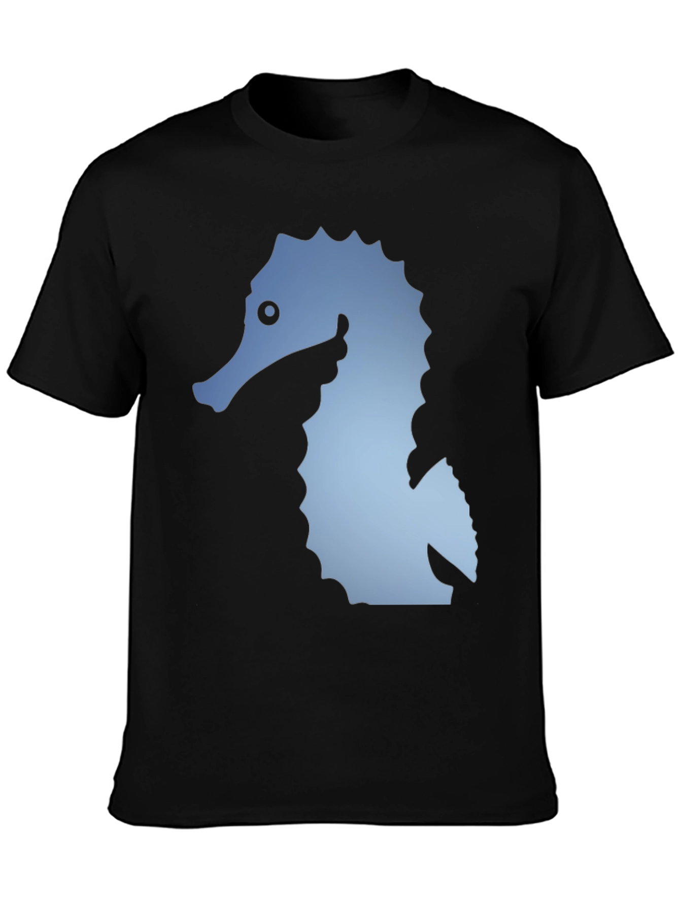 Seahorse Graphic Black T-Shirt