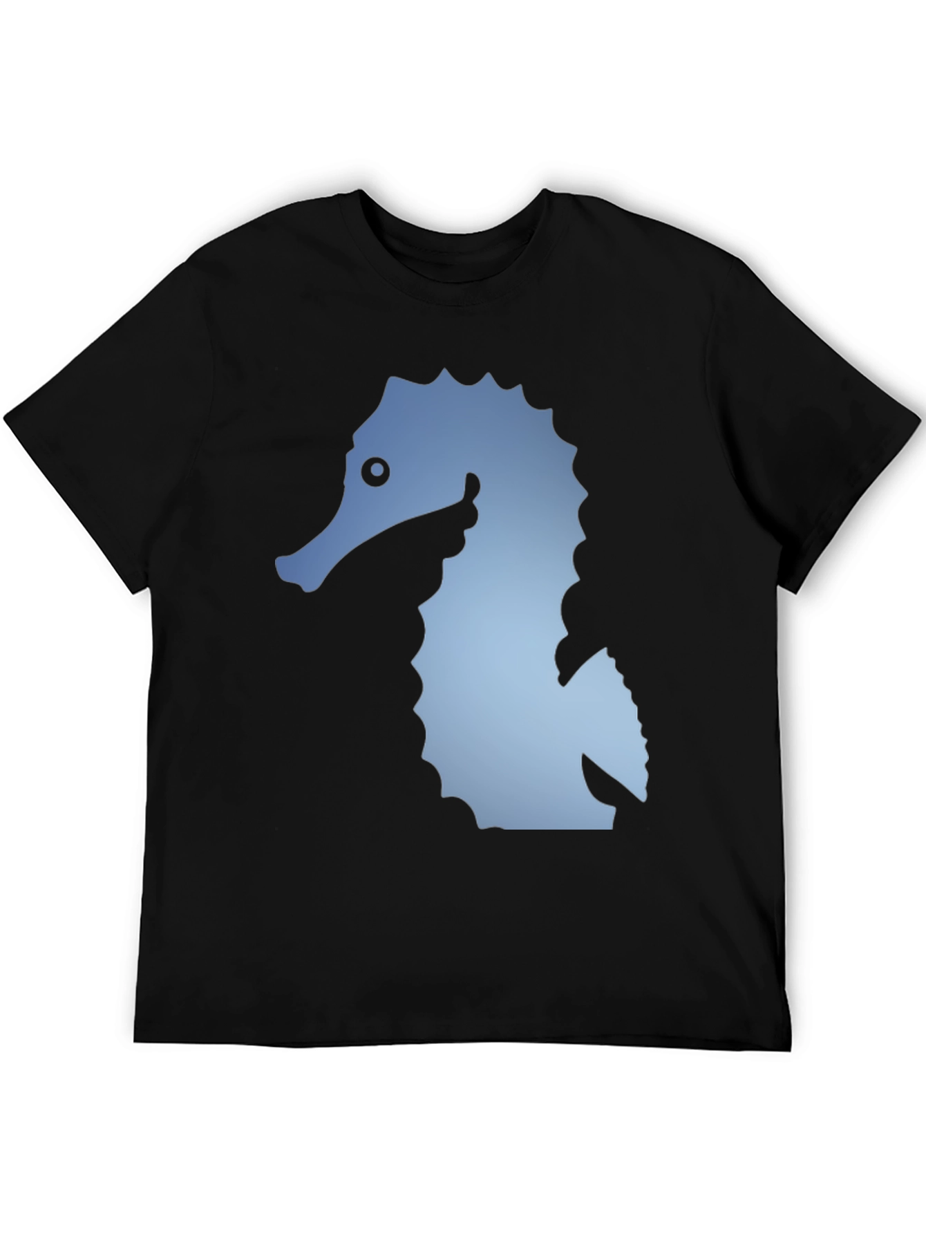 Seahorse Graphic Black T-Shirt