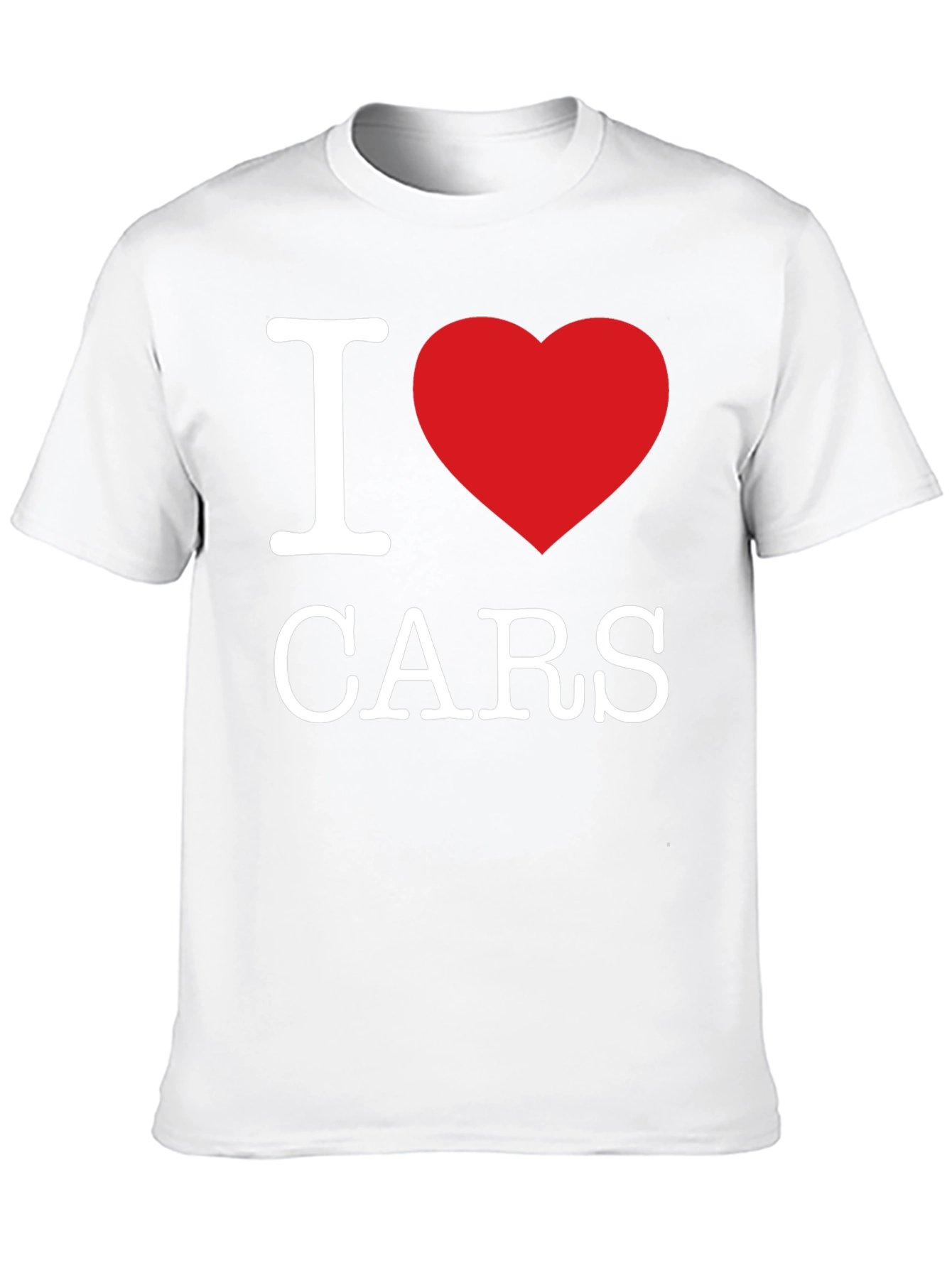 I Heart Cars T-Shirt - Black Cotton Blend