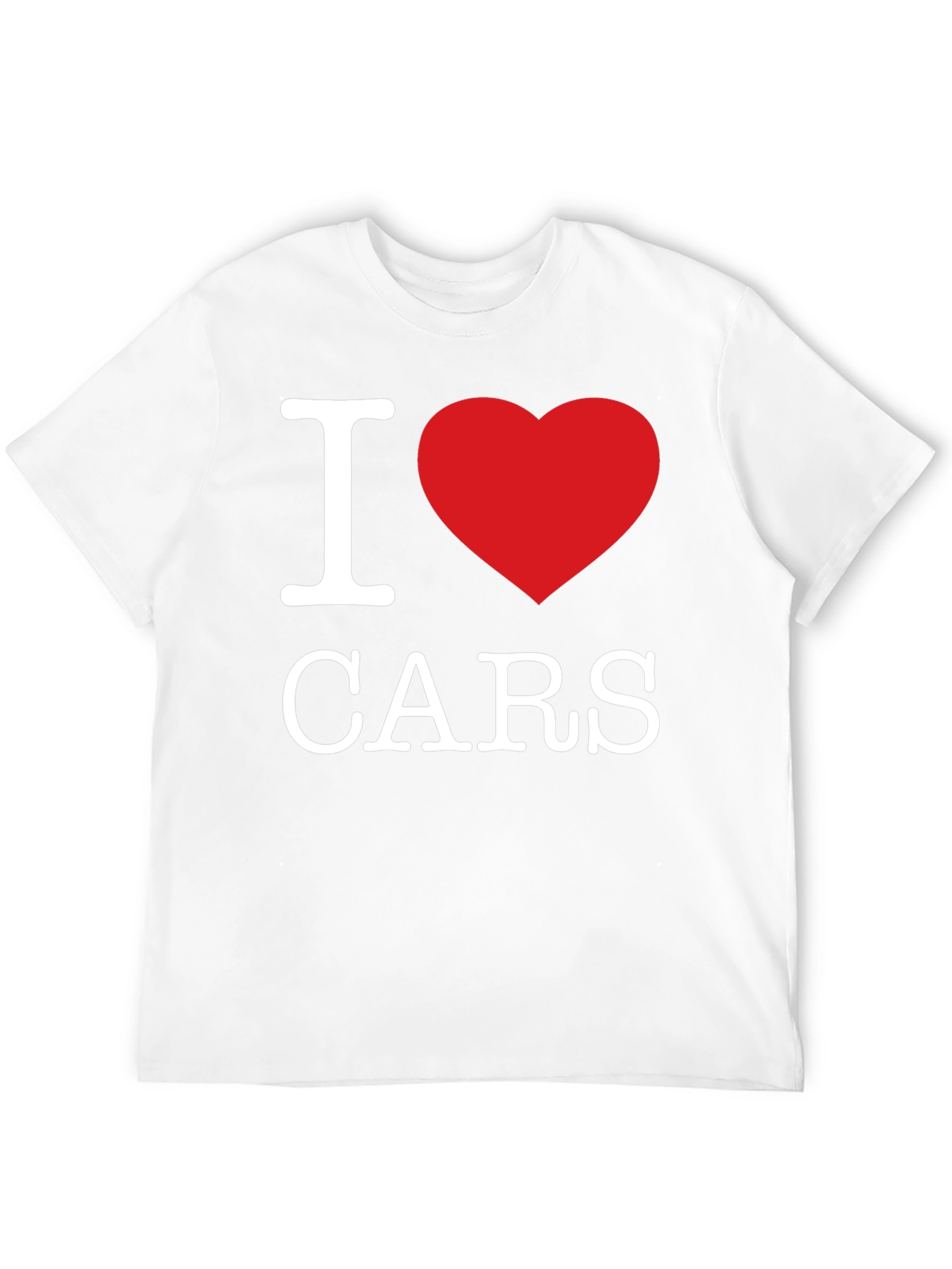 I Heart Cars T-Shirt - Black Cotton Blend