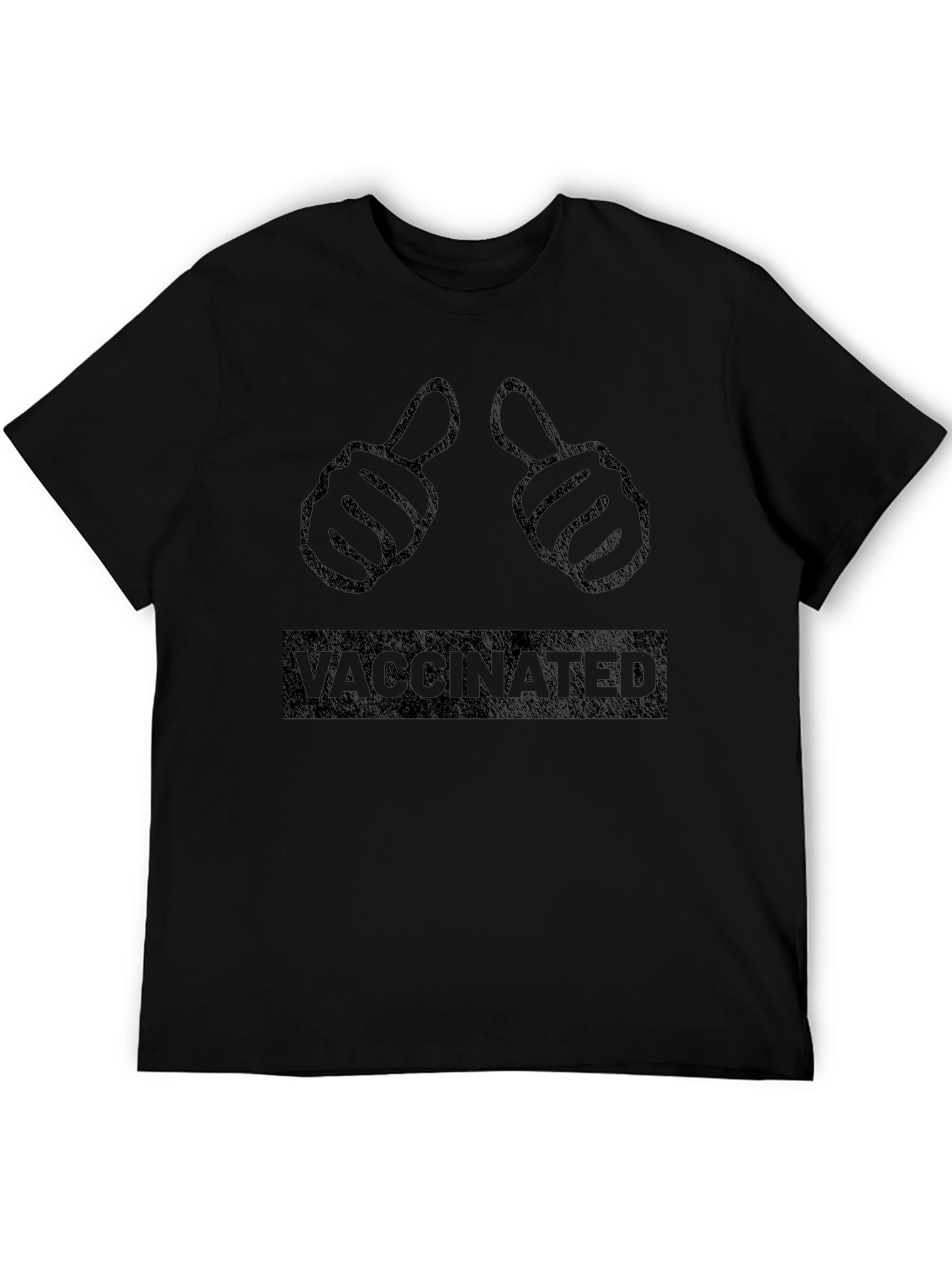 Vaccinated Thumbs Up Graphic T-Shirt