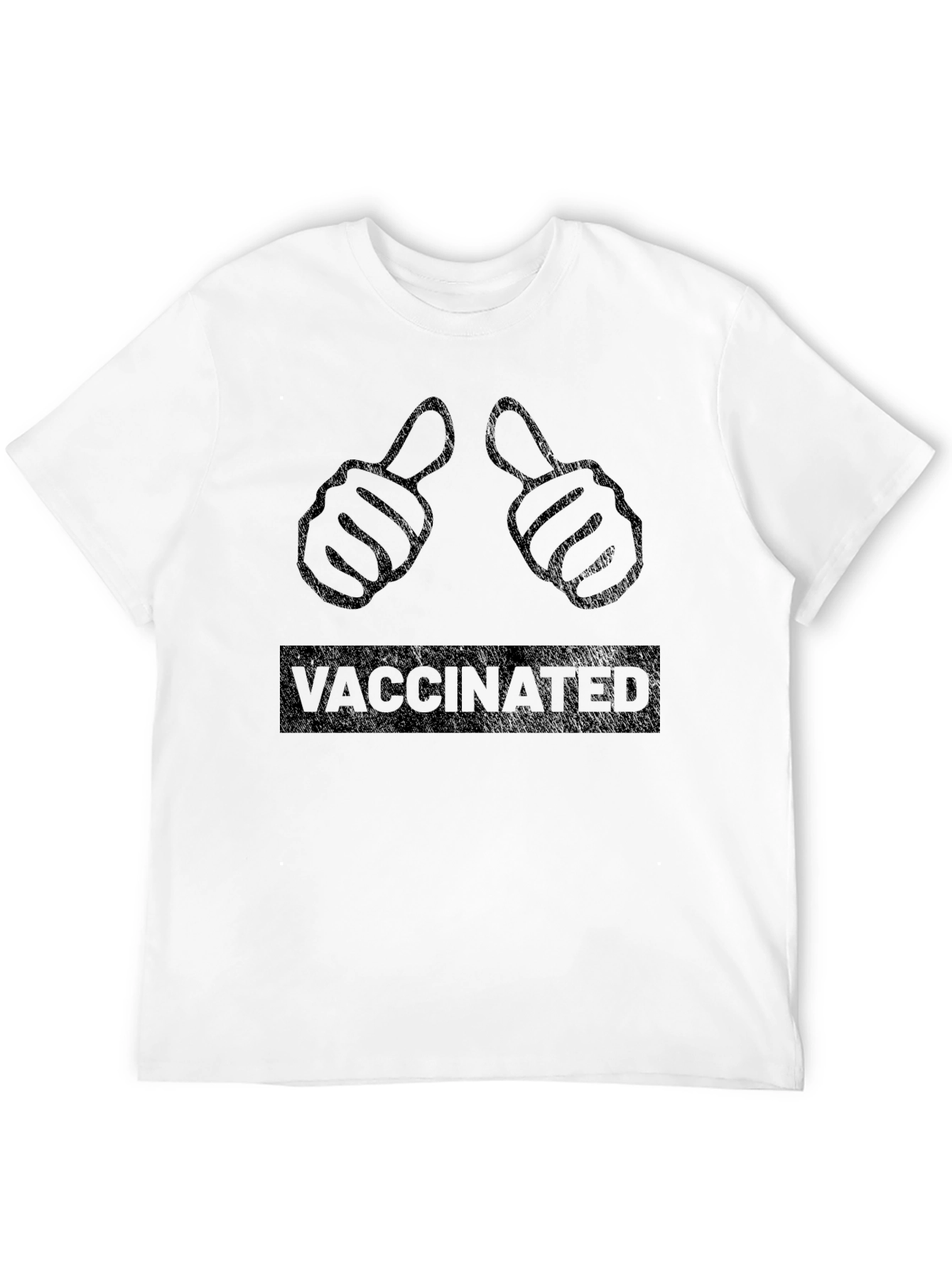 Vaccinated Thumbs Up Graphic T-Shirt
