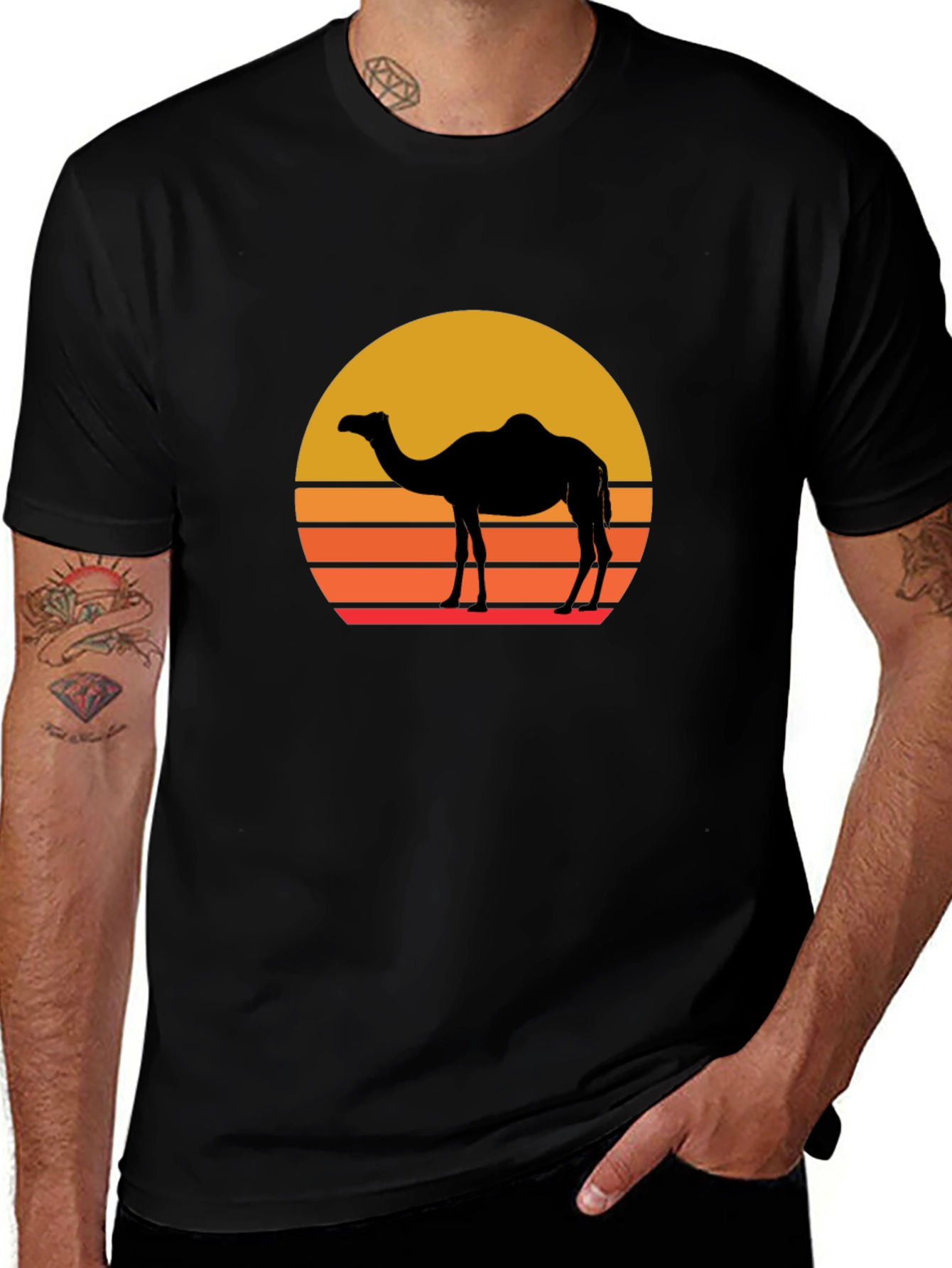 Retro Camel Silhouette T-Shirt