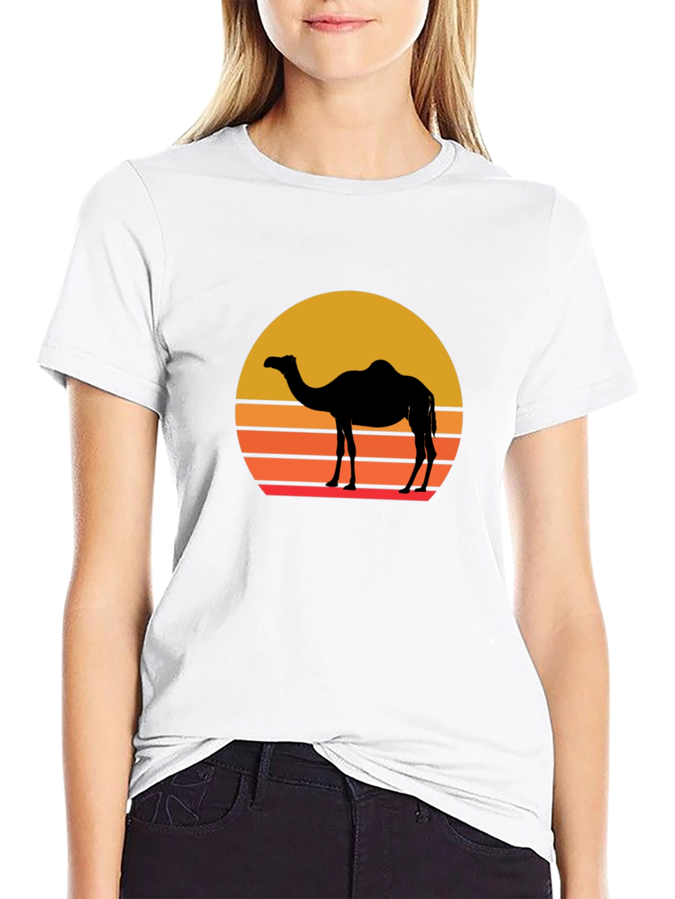 Retro Camel Silhouette T-Shirt