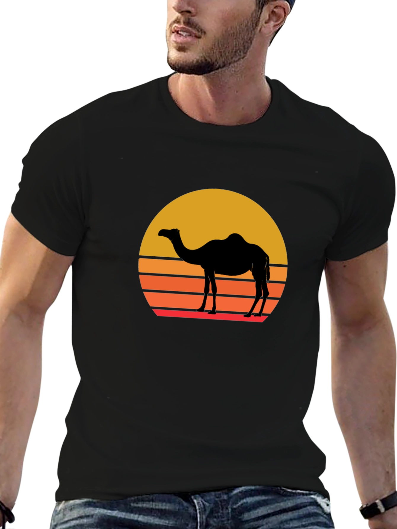 Retro Camel Silhouette T-Shirt