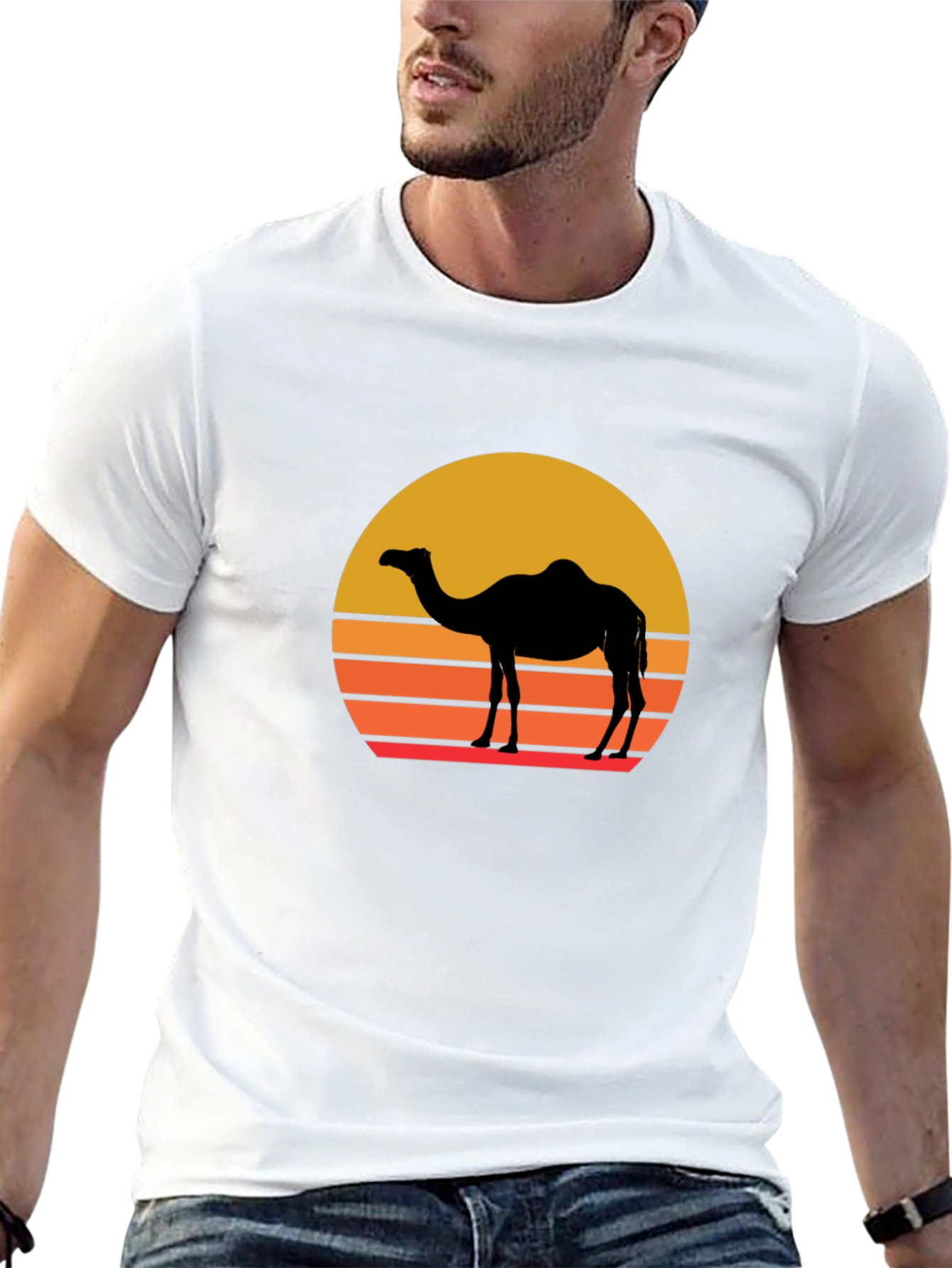 Retro Camel Silhouette T-Shirt