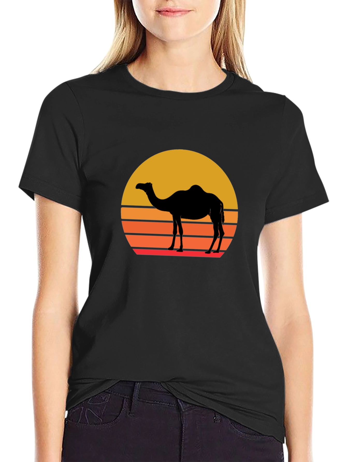 Retro Camel Silhouette T-Shirt