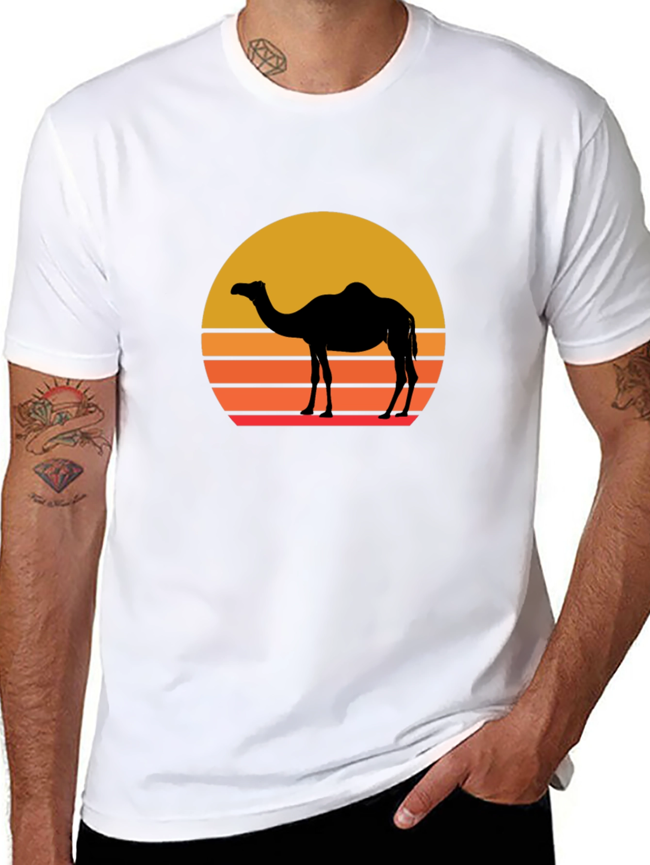 Retro Camel Silhouette T-Shirt