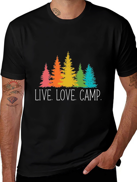 Live Love Camp Graphic Tee - Outdoors T-Shirt