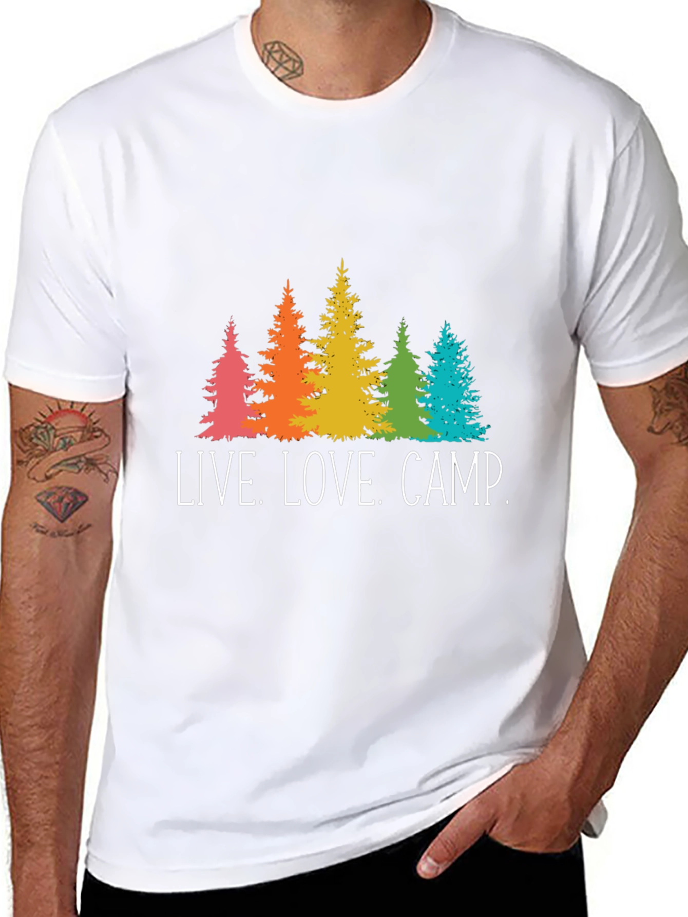 Live Love Camp Graphic Tee - Outdoors T-Shirt