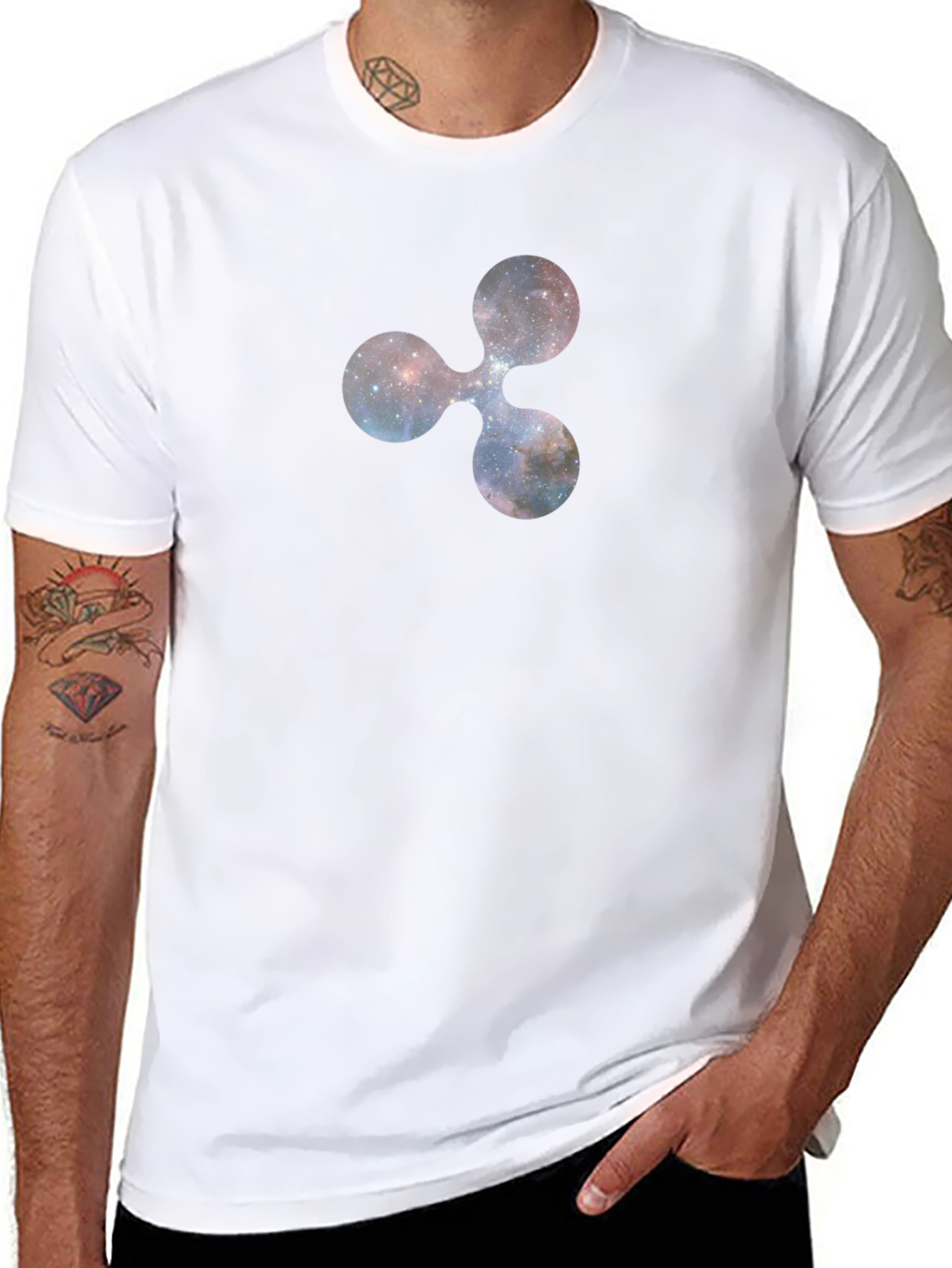 Cosmic Ripple Logo Black T-Shirt
