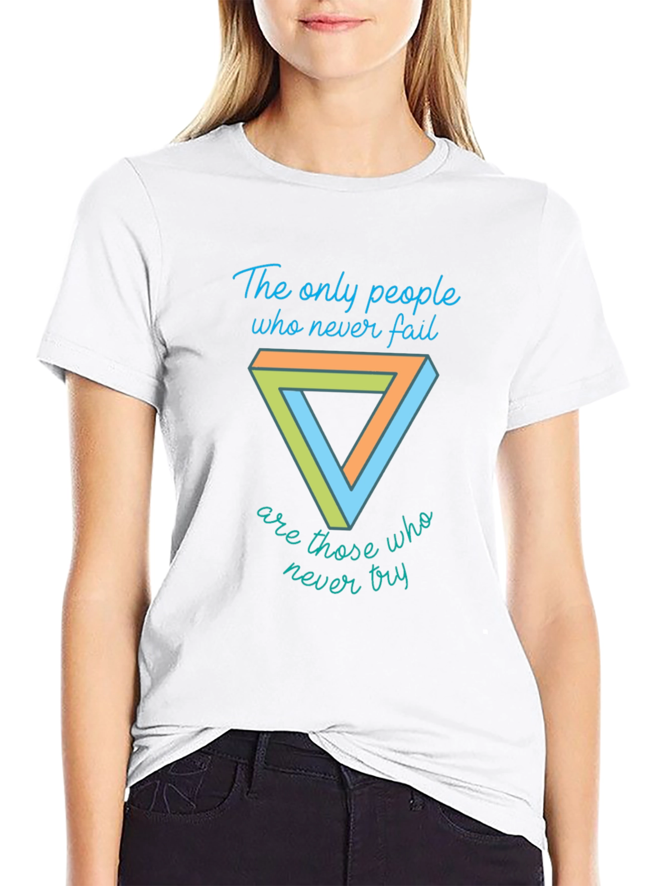 Motivational T-Shirt - Penrose Triangle Graphic Tee