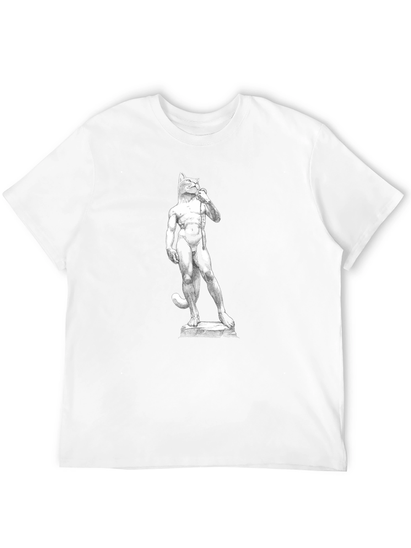 Cat-David Black T-Shirt