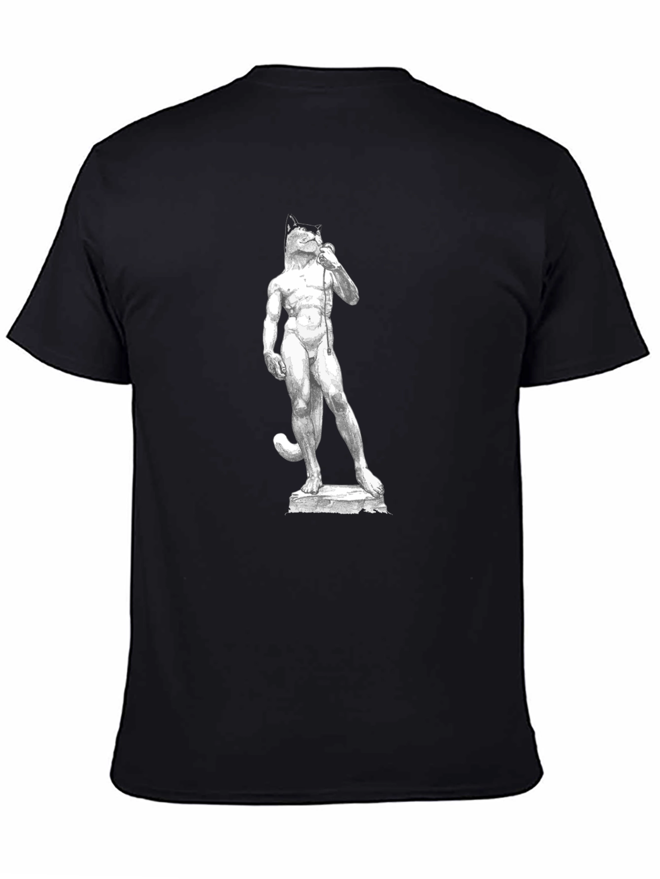 Cat-David Black T-Shirt