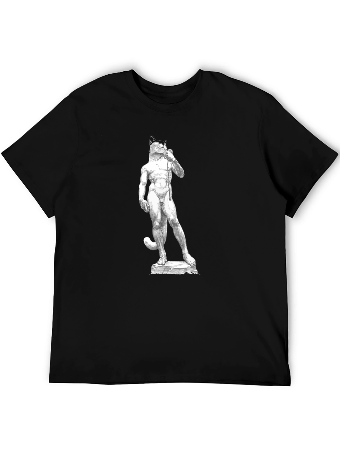 Cat-David Black T-Shirt