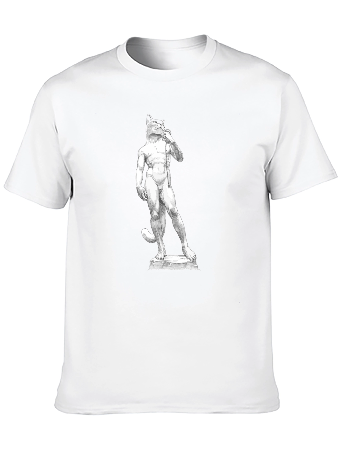 Cat-David Black T-Shirt
