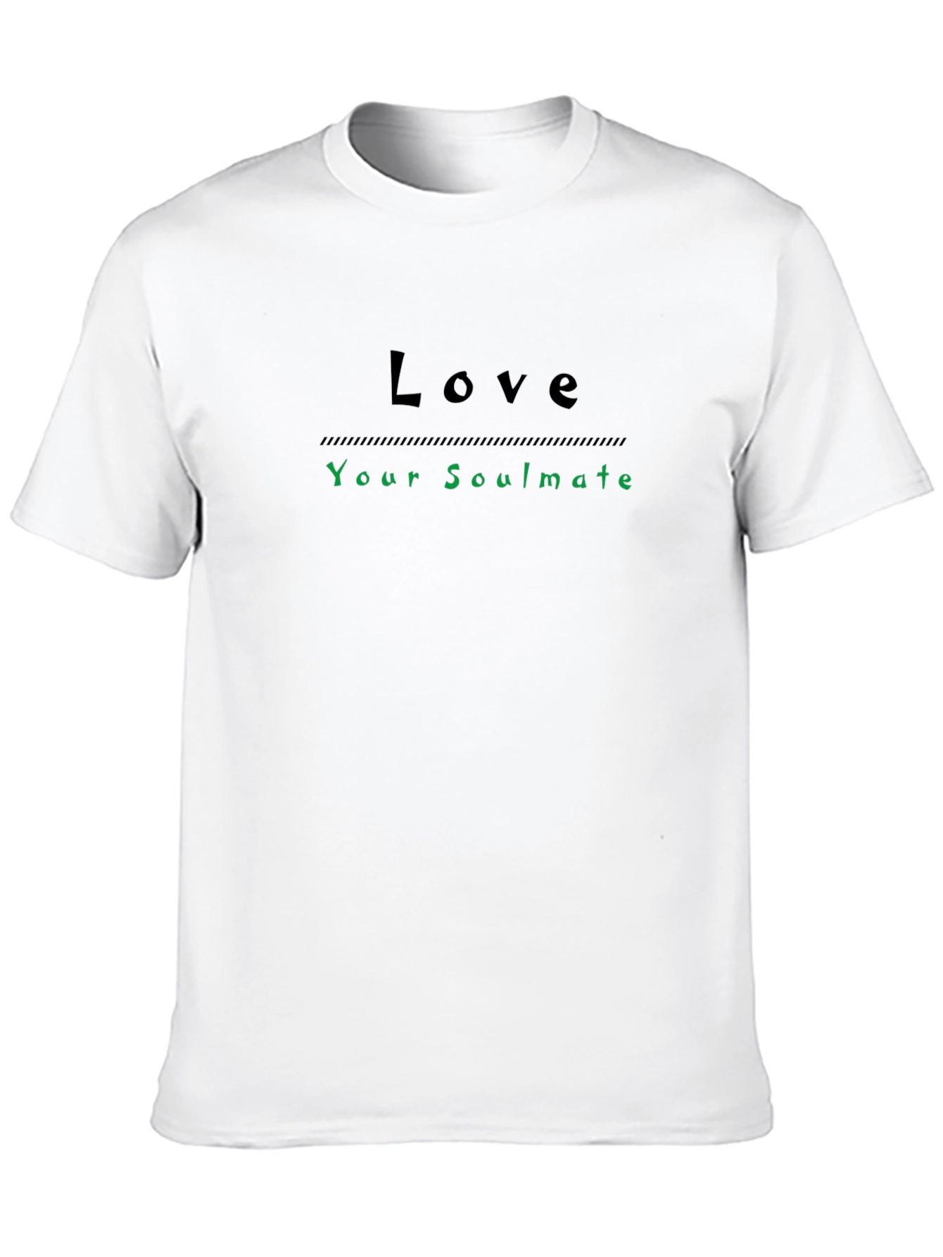 Love Your Soulmate T-Shirt - Stylish Black Tee