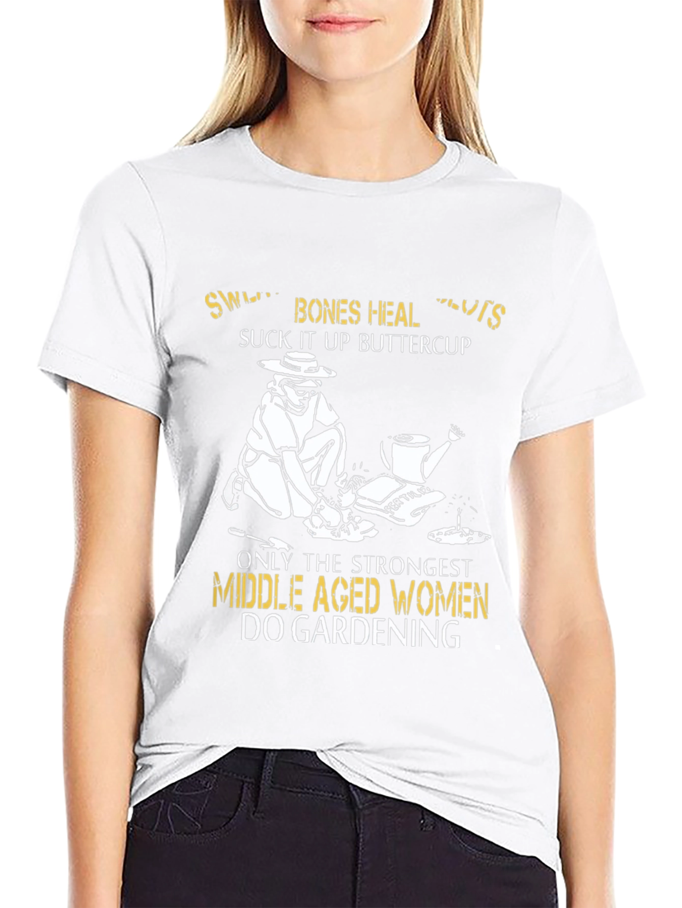 Gardening Women T-Shirt - Strong Middle Aged Design