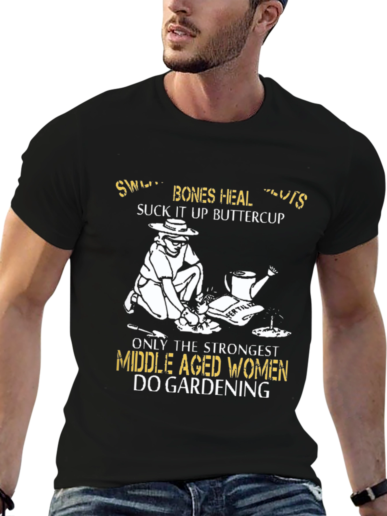 Gardening Women T-Shirt - Strong Middle Aged Design