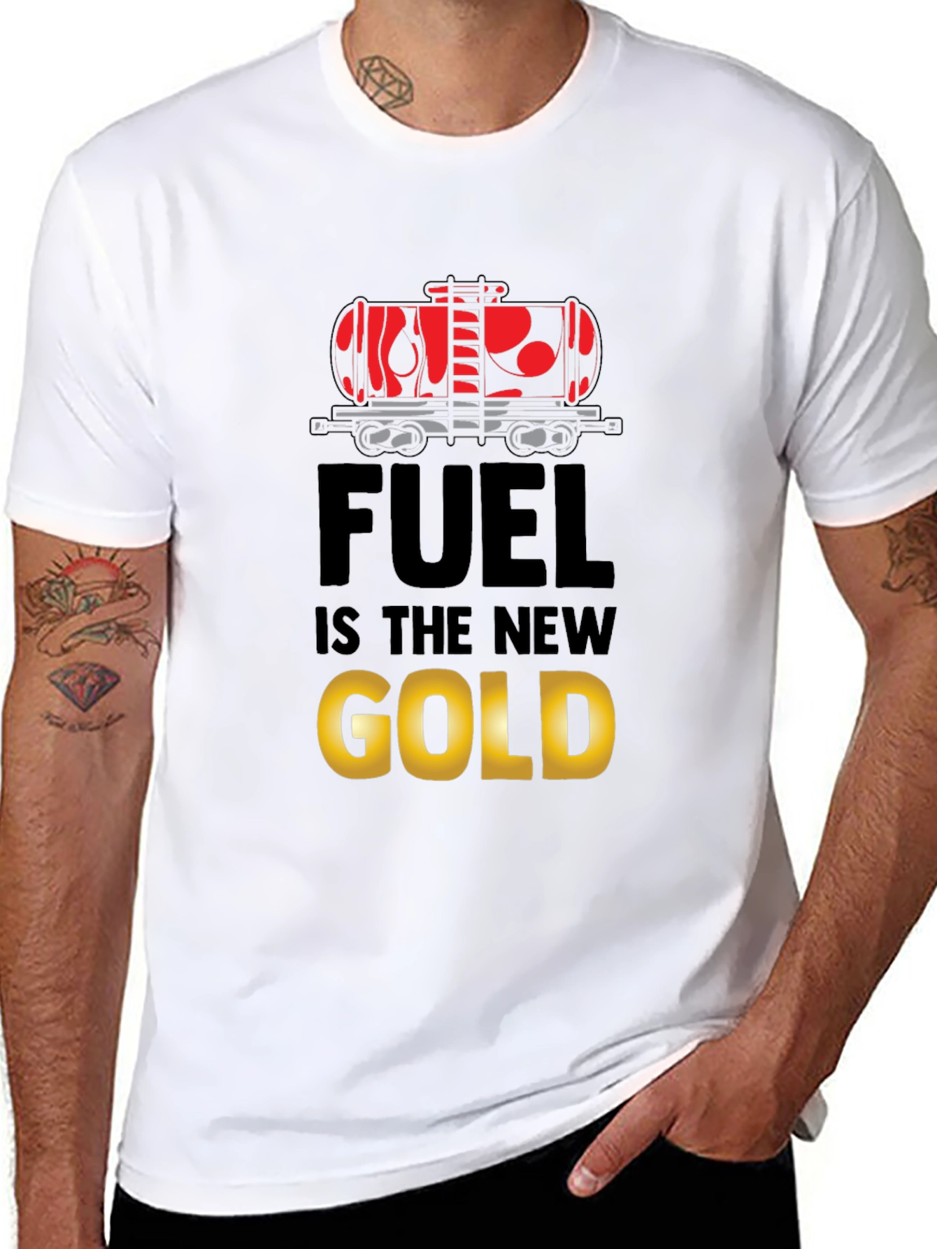 Fuel is the New Gold Graphic T-Shirt